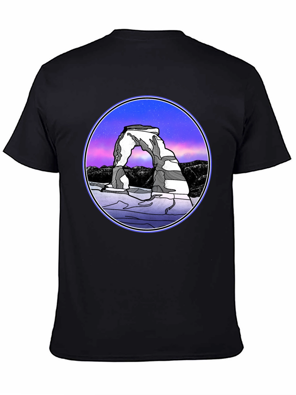 Arches National Park T-Shirt - Night Sky Design