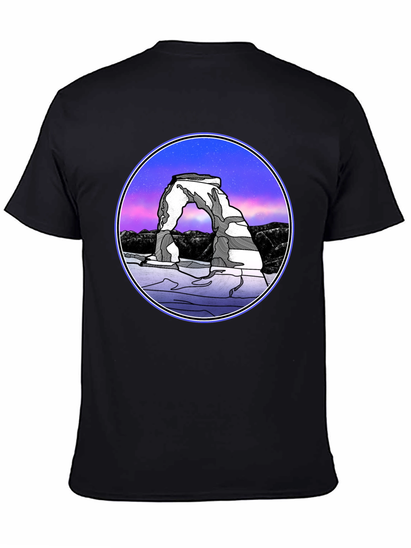 Arches National Park T-Shirt - Night Sky Design