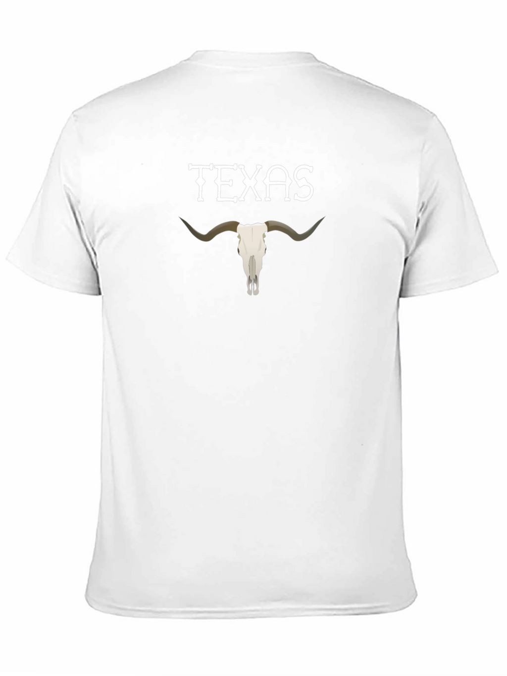 Texas Longhorn Skull Graphic Black T-Shirt