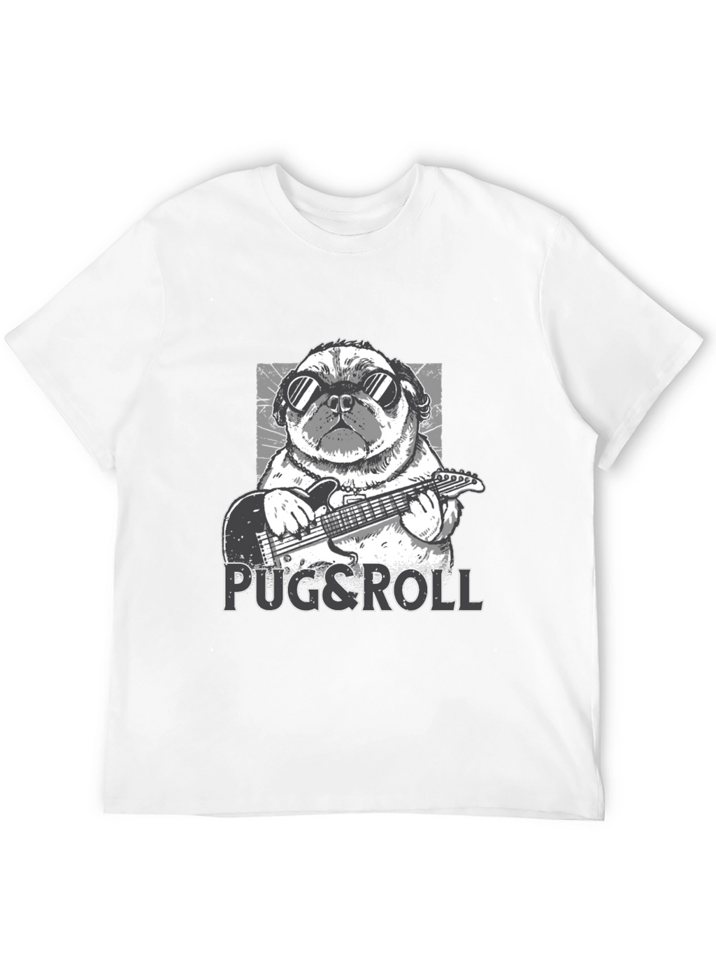 Pug & Roll Graphic T-Shirt