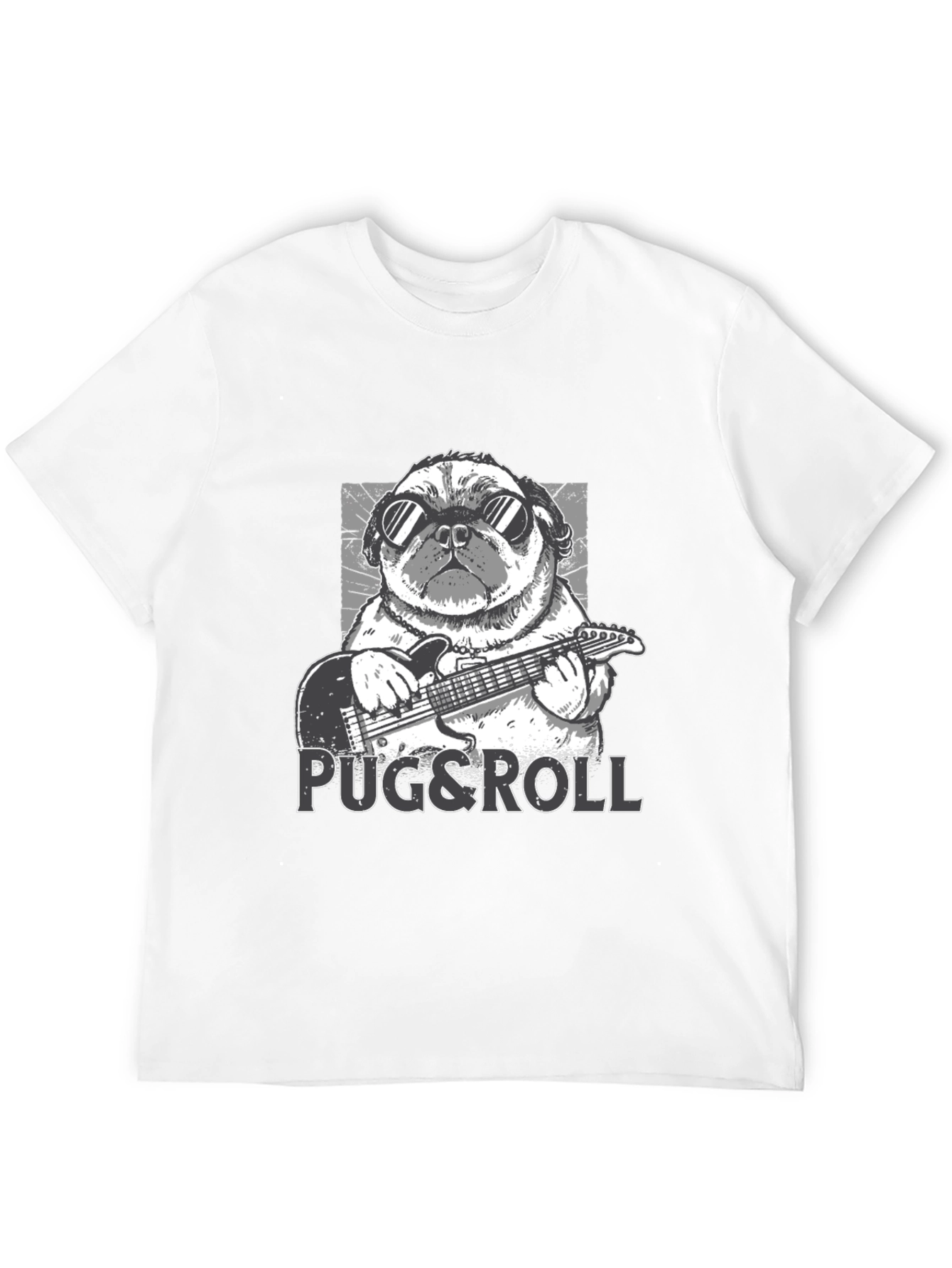 Pug & Roll Graphic T-Shirt