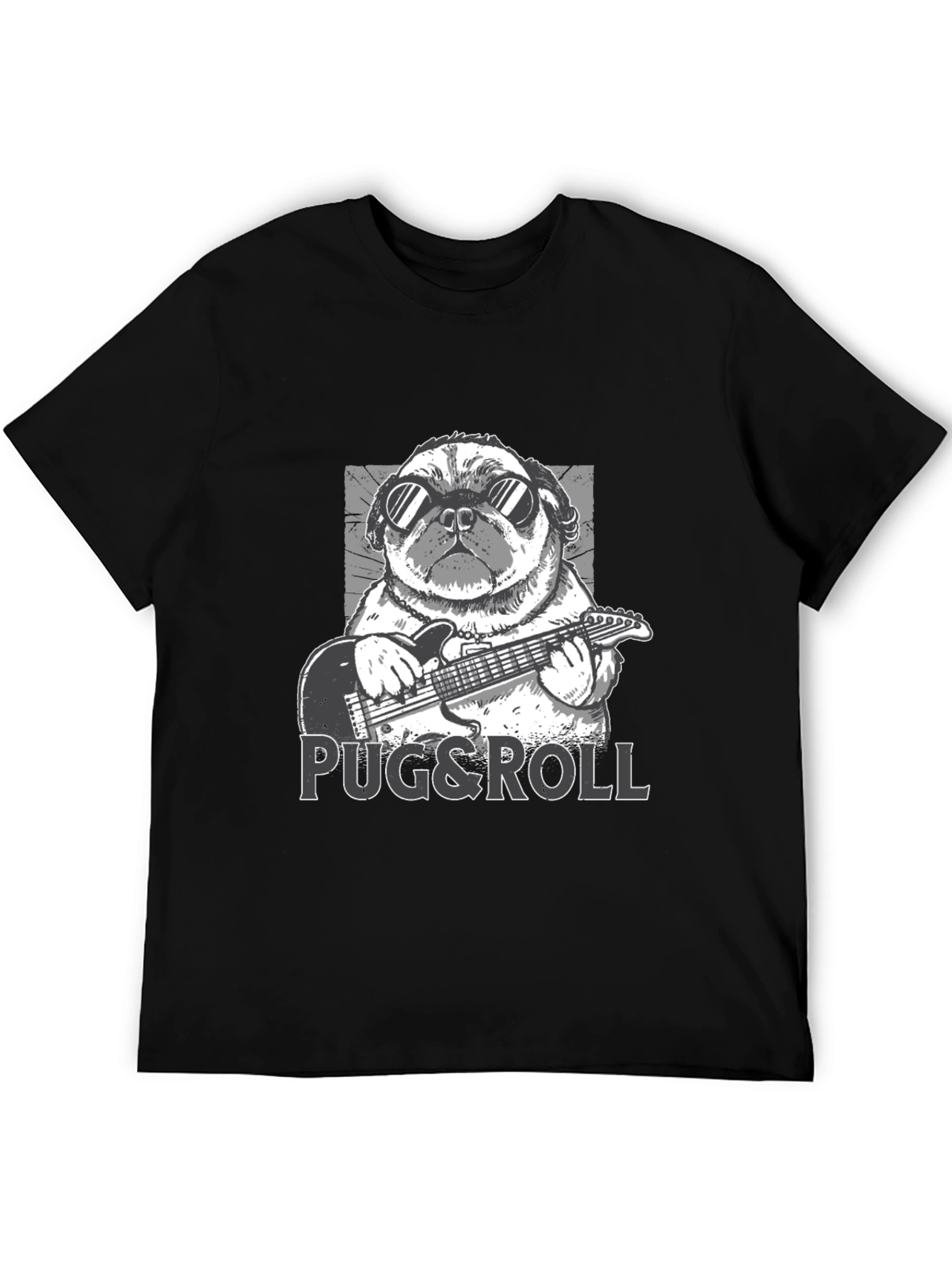 Pug & Roll Graphic T-Shirt