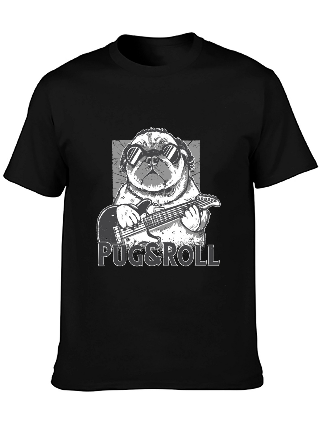 Pug & Roll Graphic T-Shirt