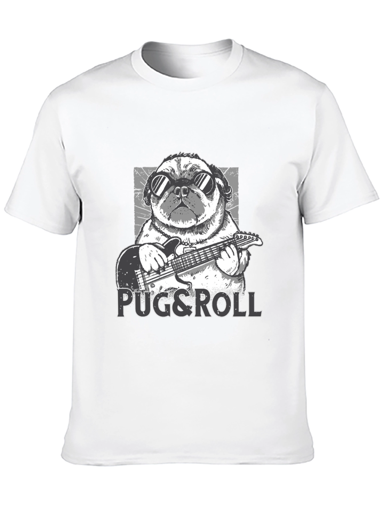 Pug & Roll Graphic T-Shirt