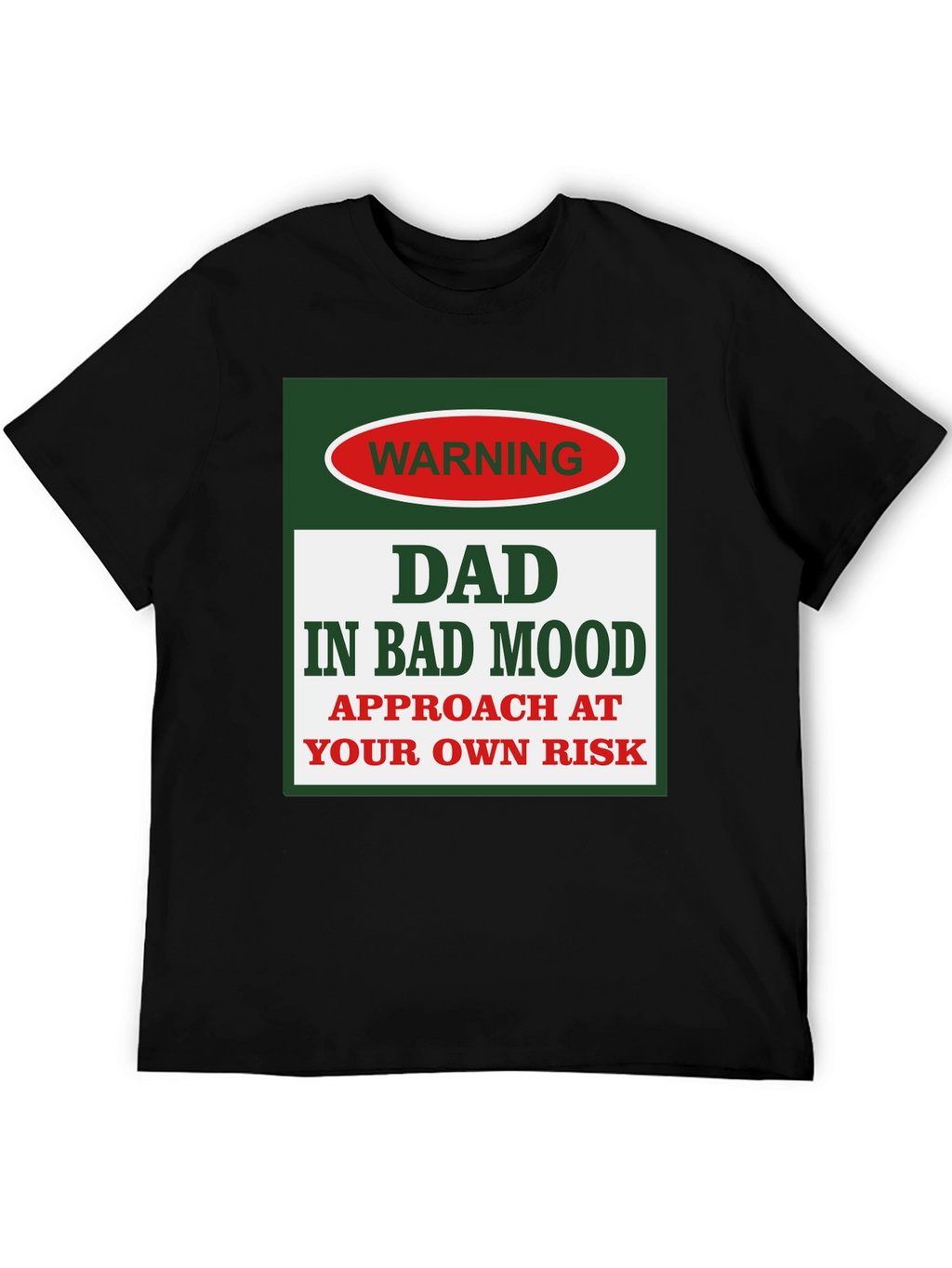 Dad In Bad Mood Warning Graphic Tee