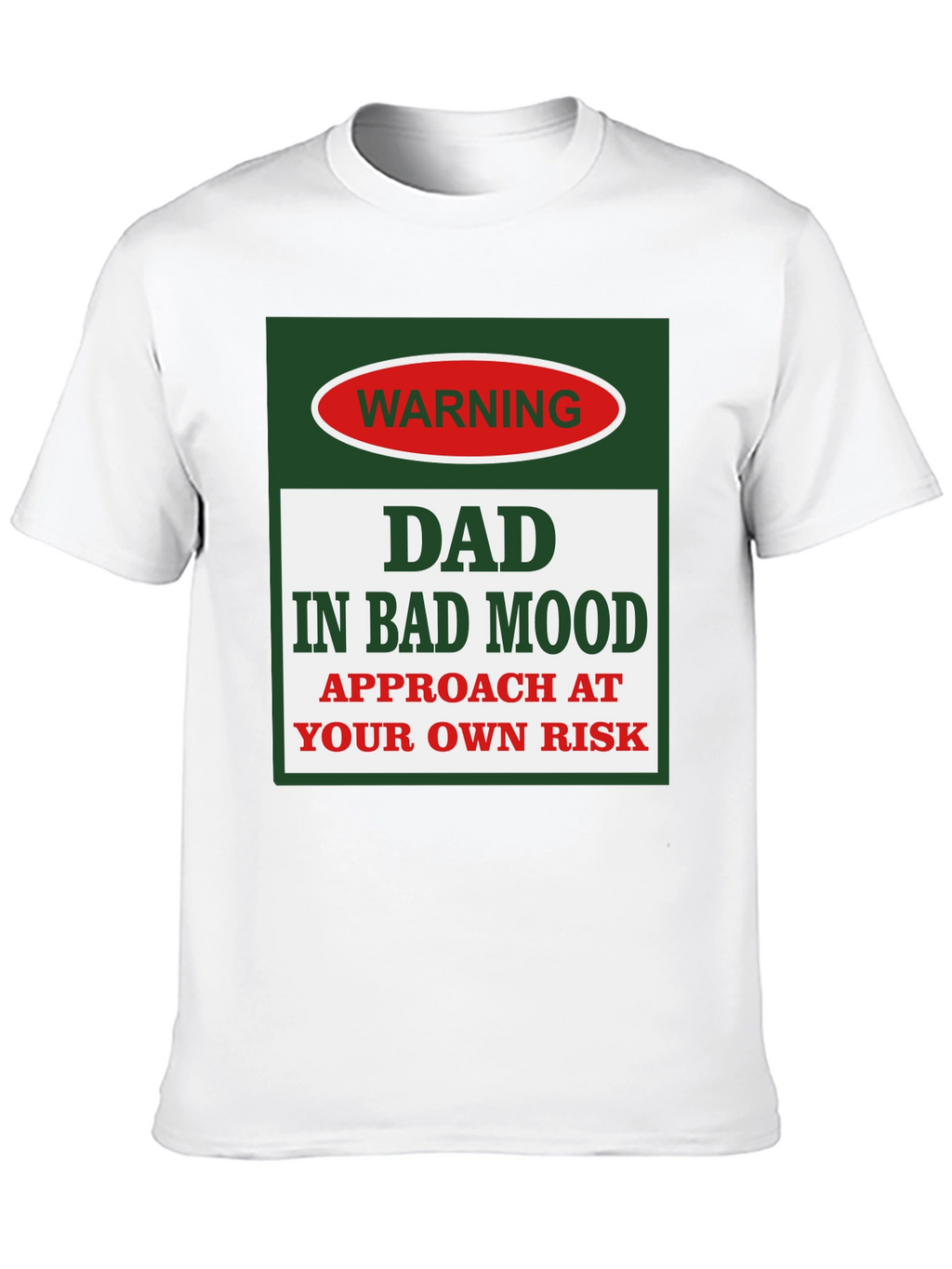 Dad In Bad Mood Warning Graphic Tee