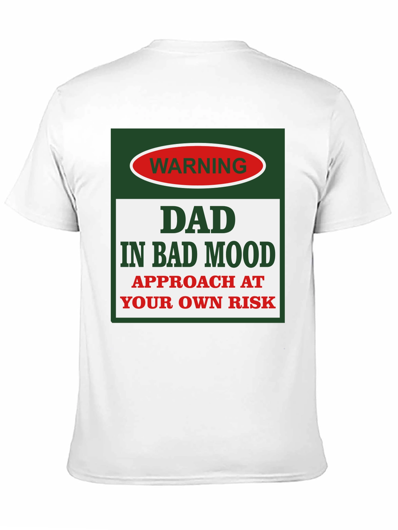 Dad In Bad Mood Warning Graphic Tee