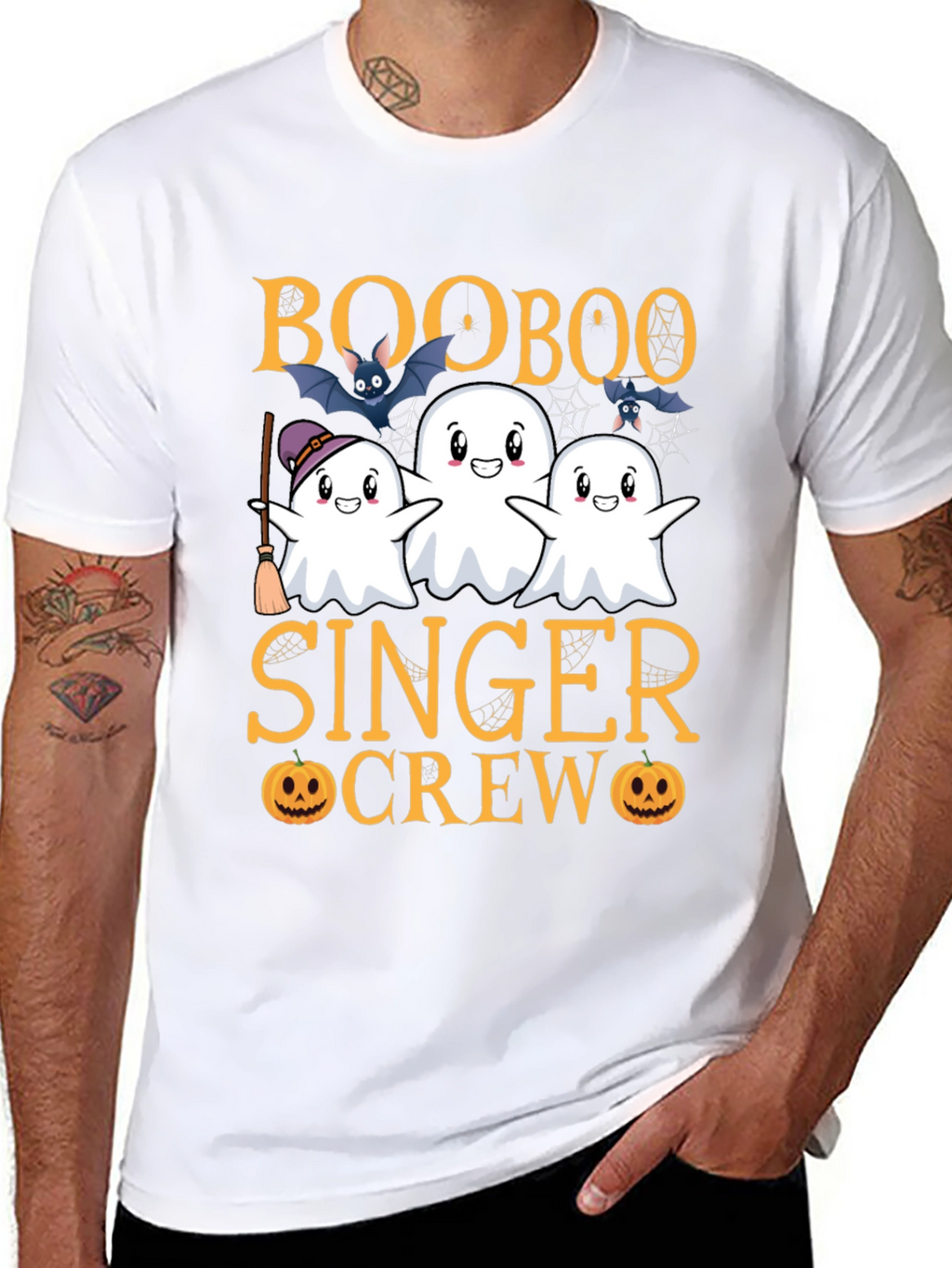 Boo Boo Singer Crew Halloween Graphic Tee