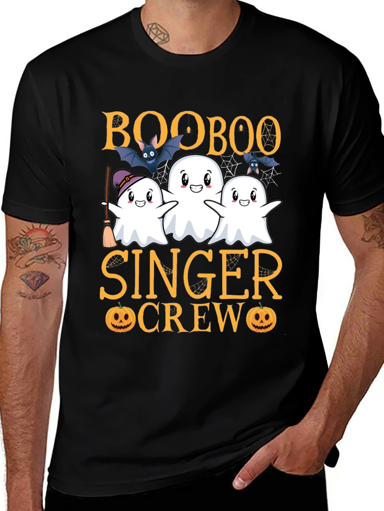 Boo Boo Singer Crew Halloween Graphic Tee