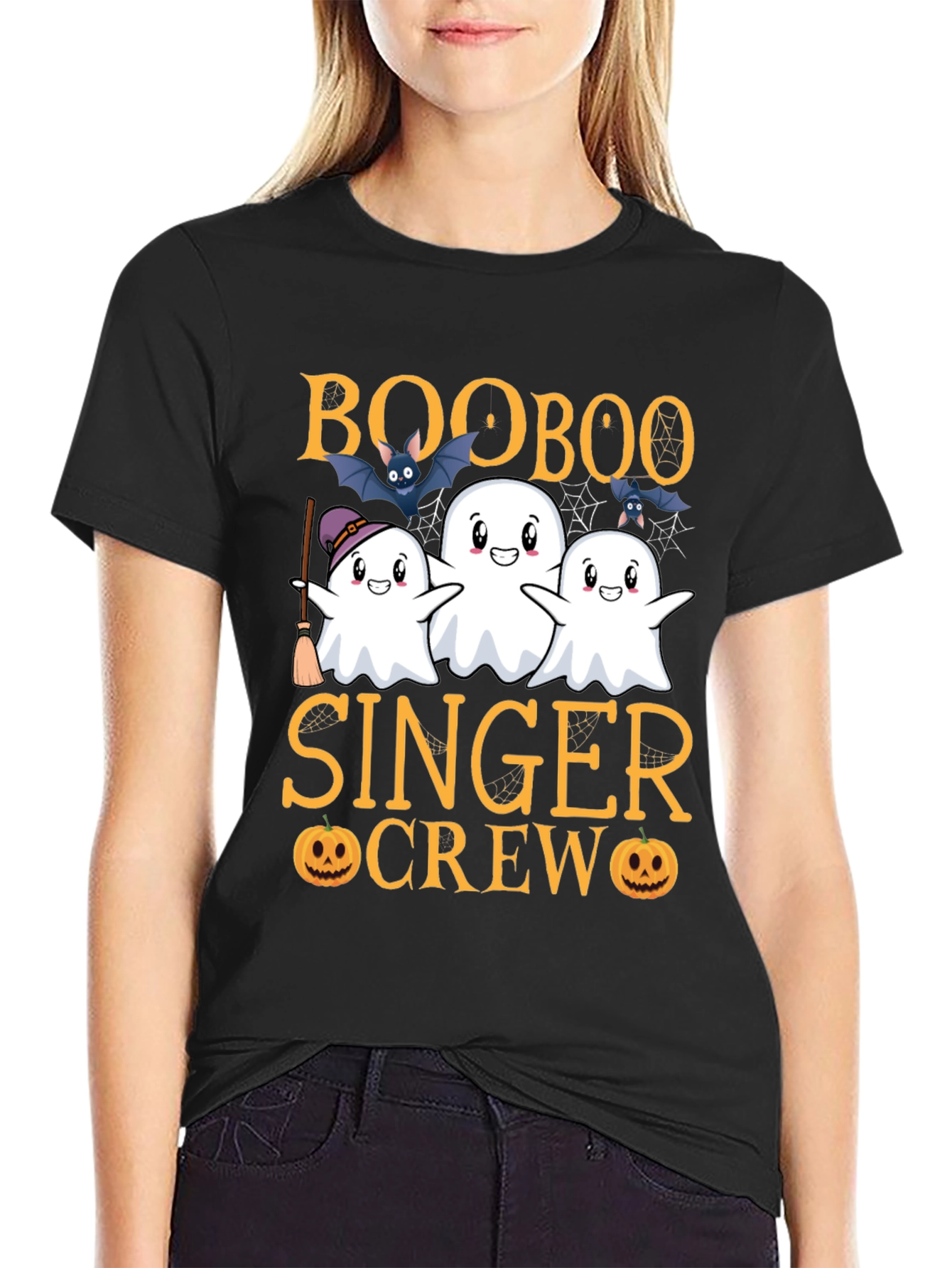 Boo Boo Singer Crew Halloween Graphic Tee