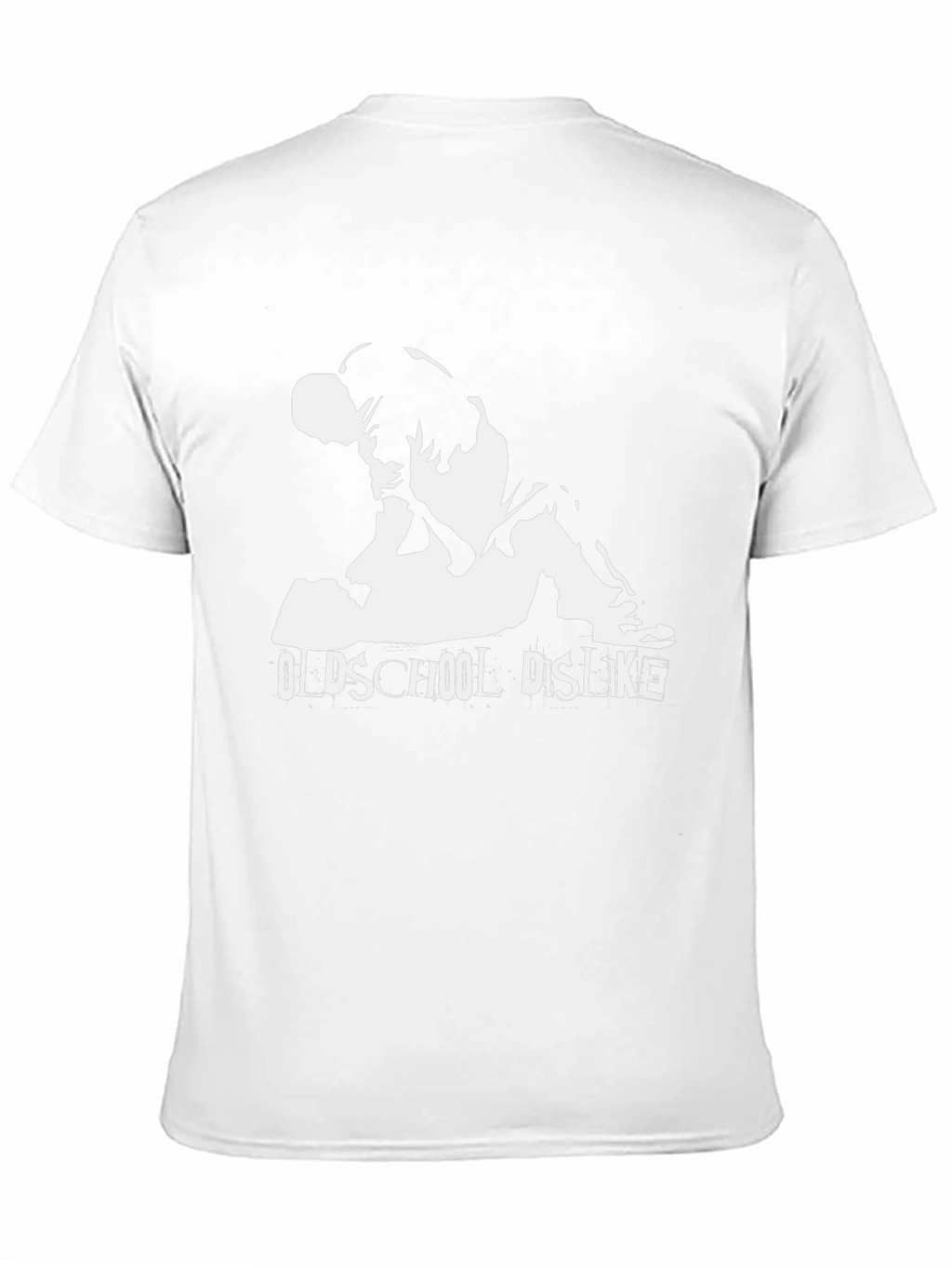 Oldschool Dislike Graphic Tee - Black Cotton Casual