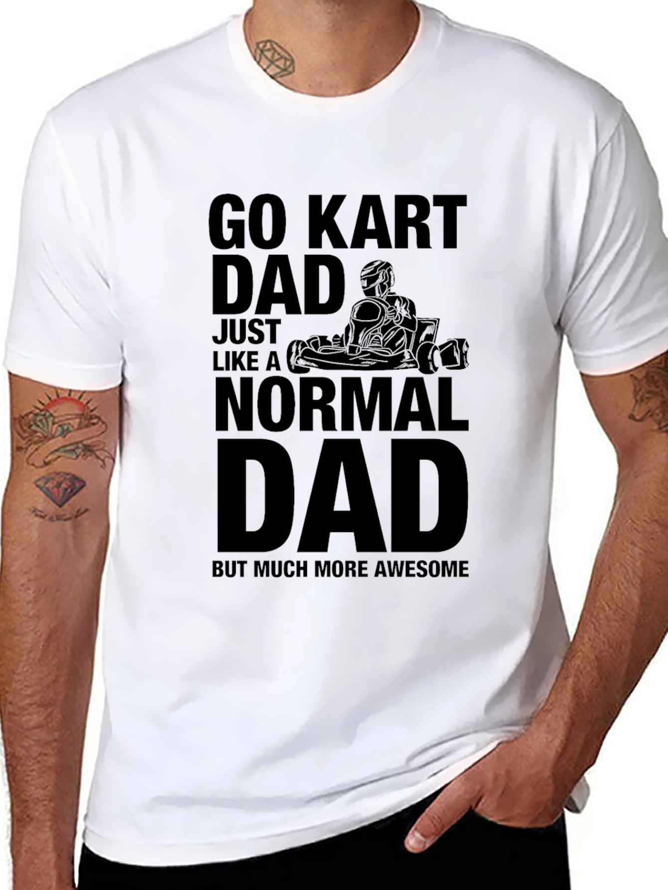 Go Kart Dad Graphic Tee - Awesome Fathers Day Gift