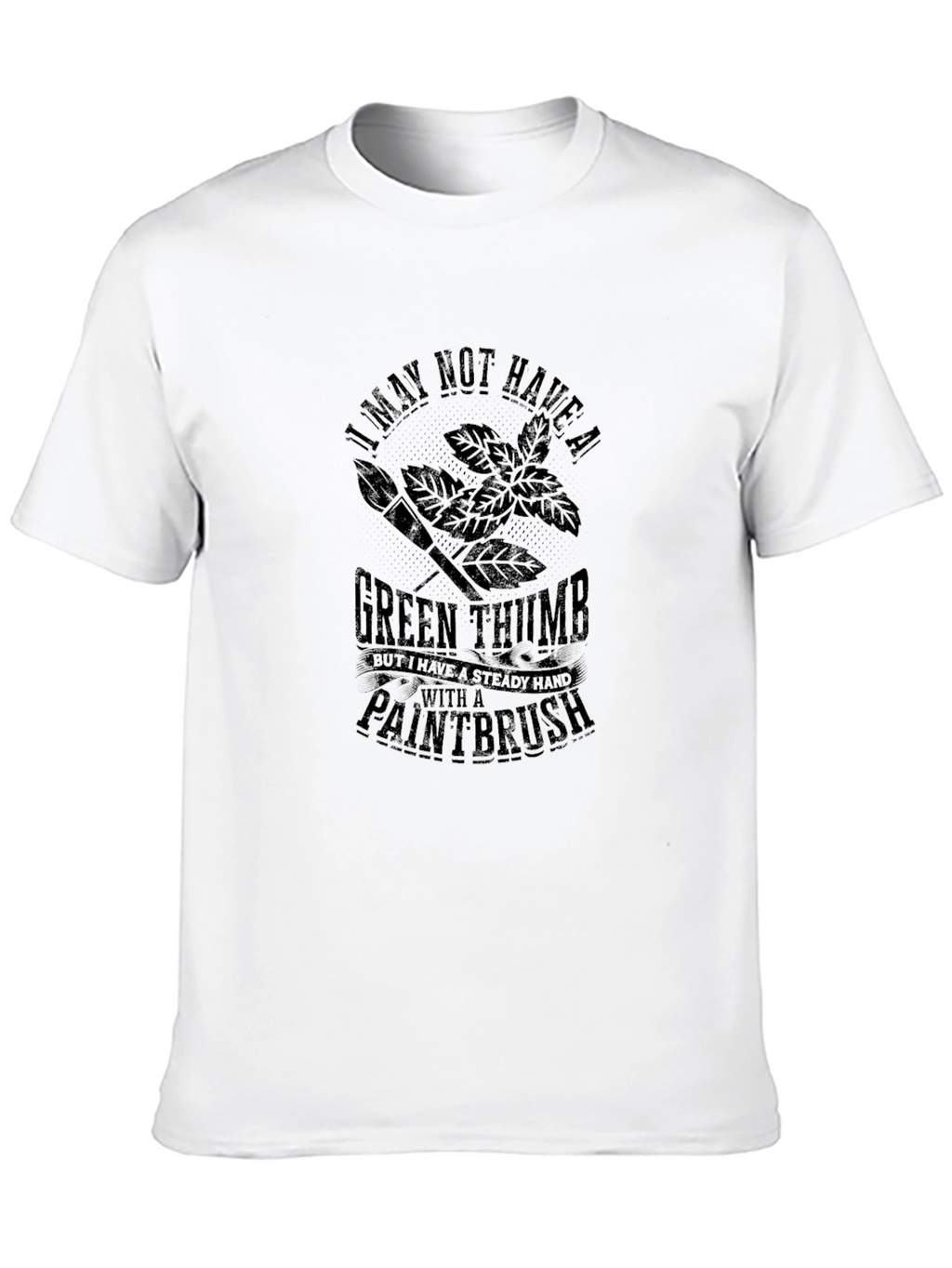 Green Thumb Paintbrush Graphic Tee