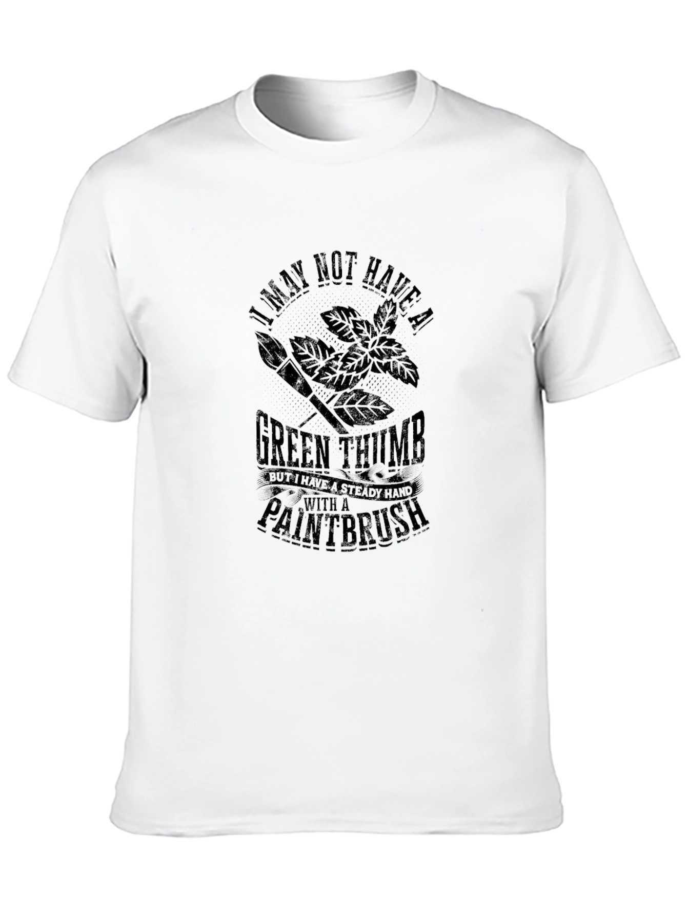 Green Thumb Paintbrush Graphic Tee