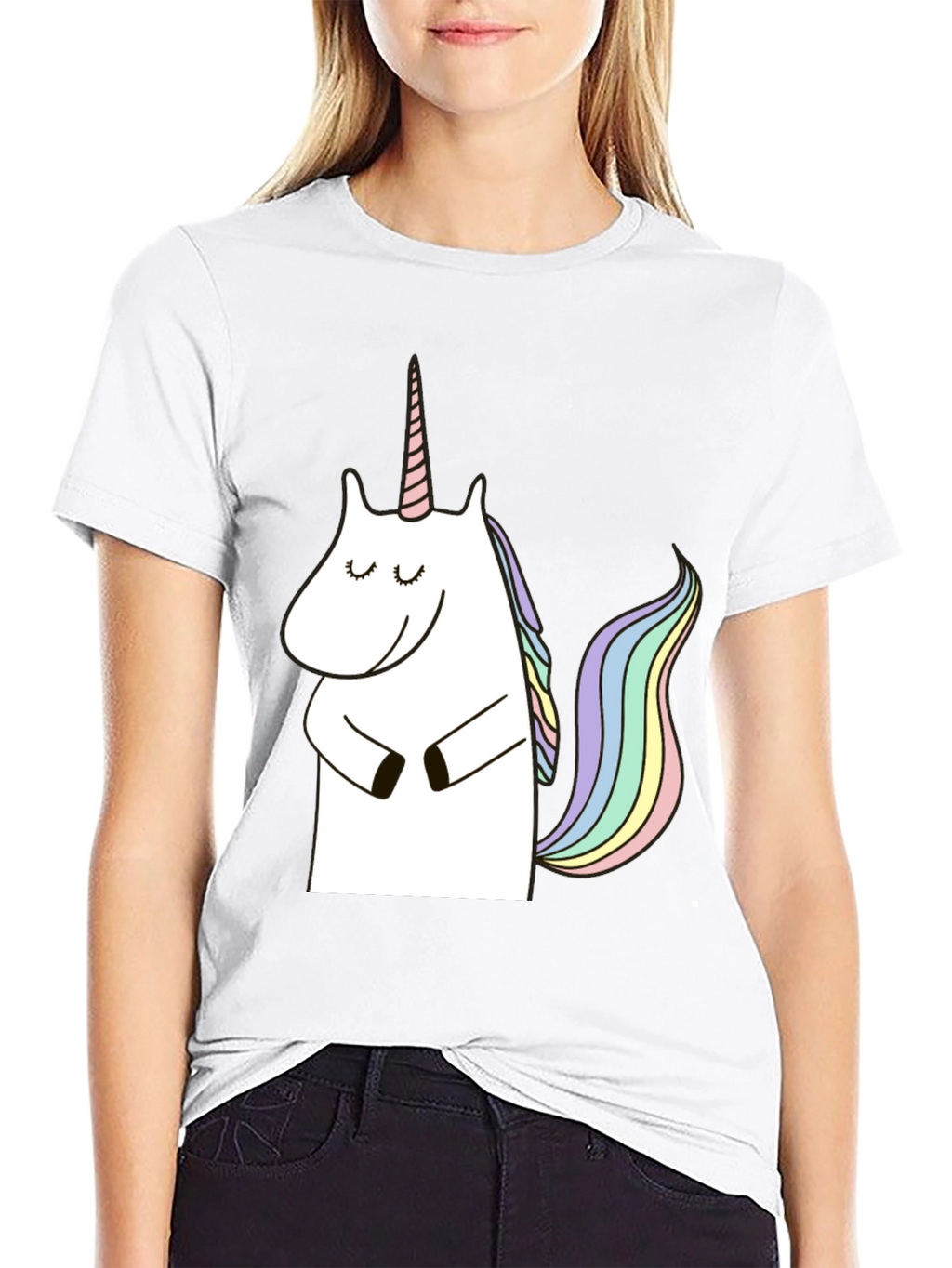 Unicorn Graphic Black T-Shirt