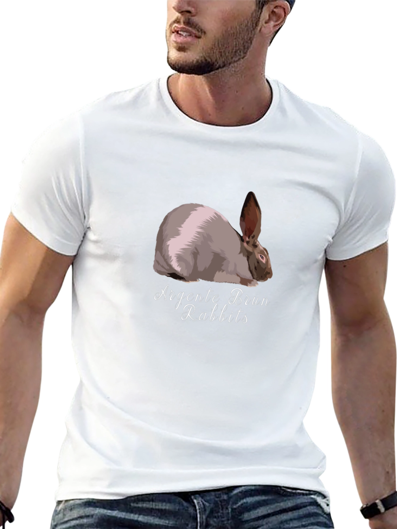 Argenté Brun Rabbit Graphic Tee - Unique Design
