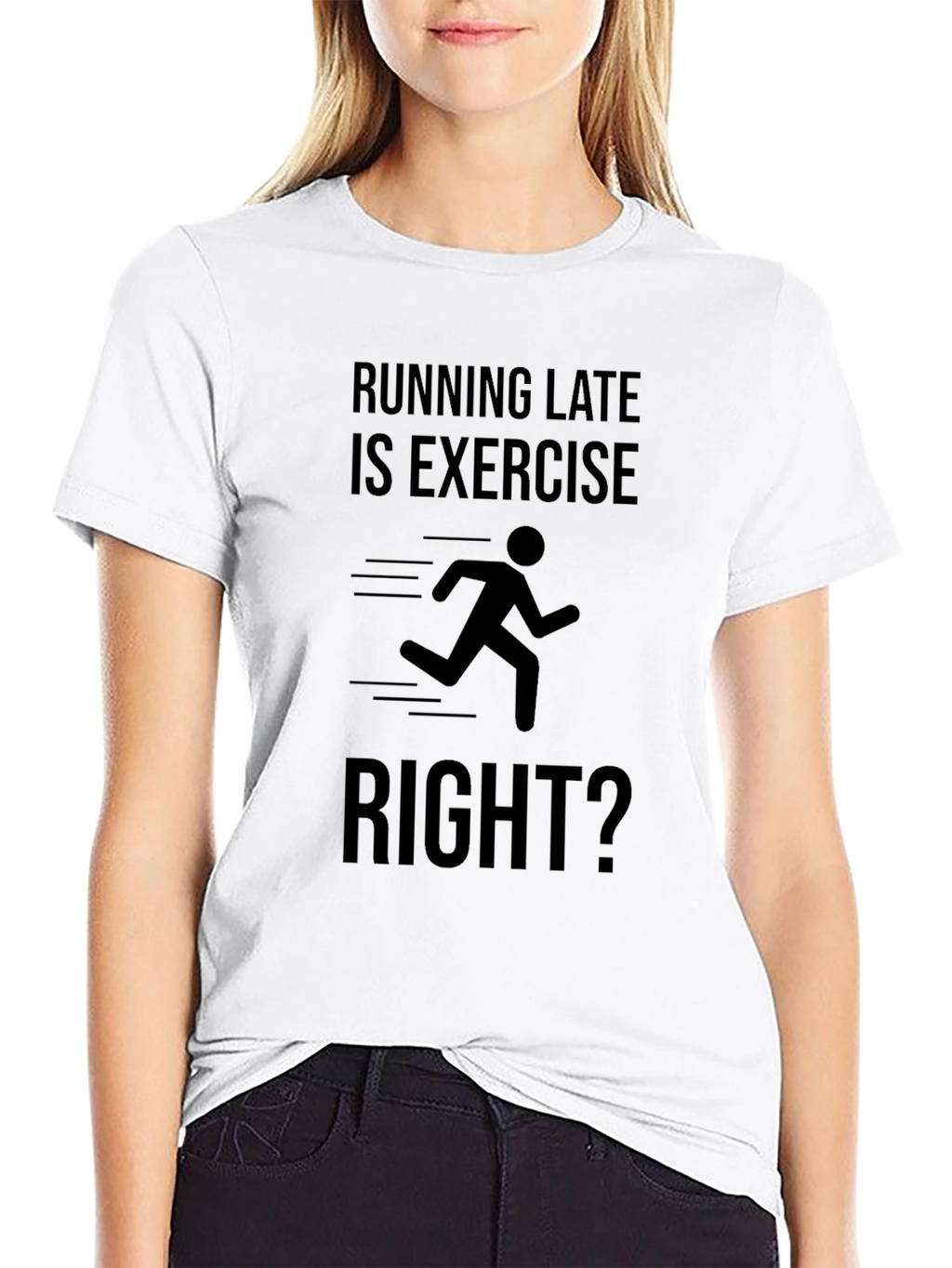Running Late Exercise Funny Graphic Tee