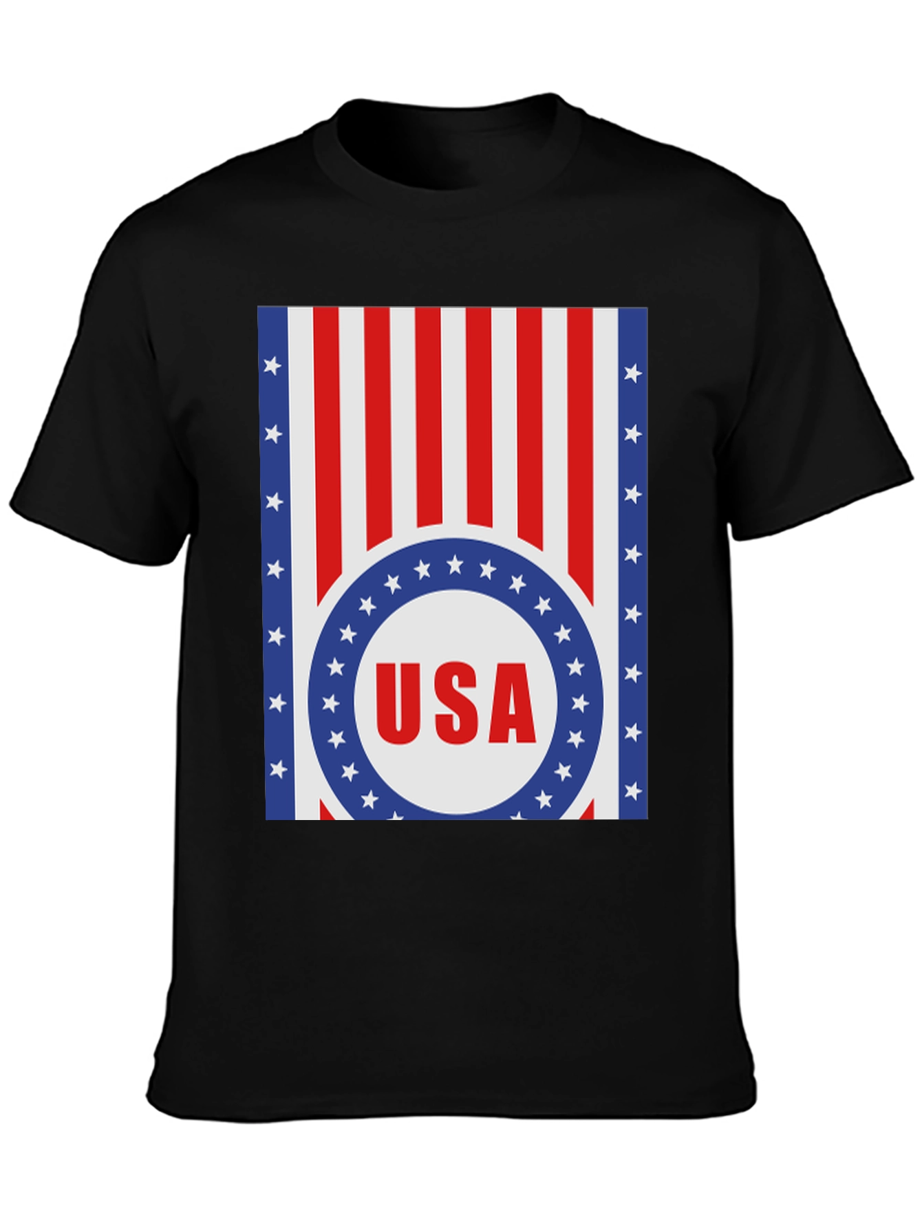 USA Flag Graphic Print T-Shirt