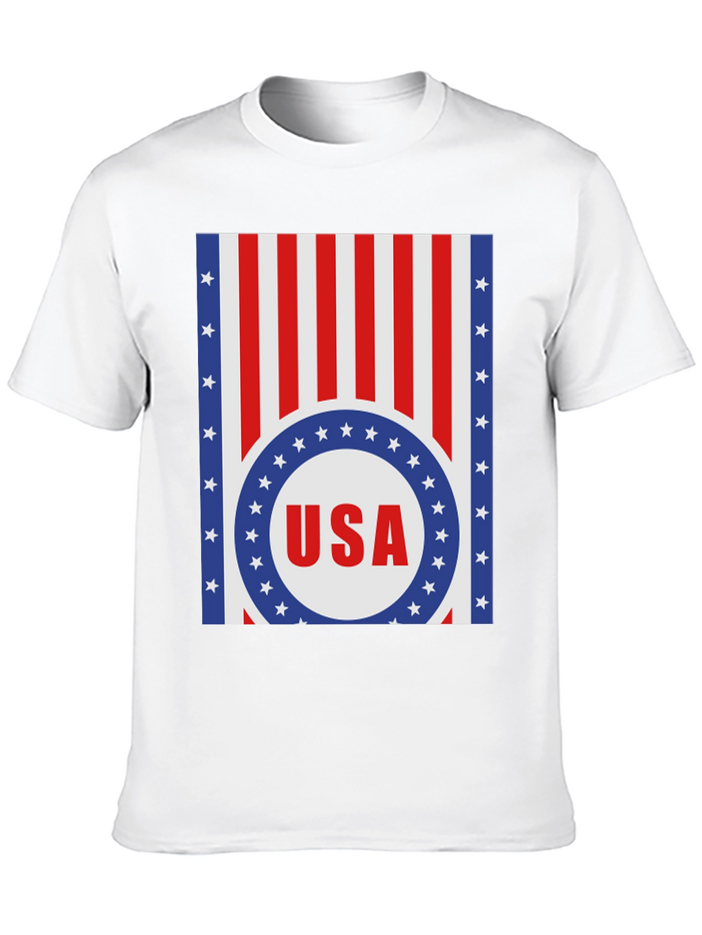 USA Flag Graphic Print T-Shirt