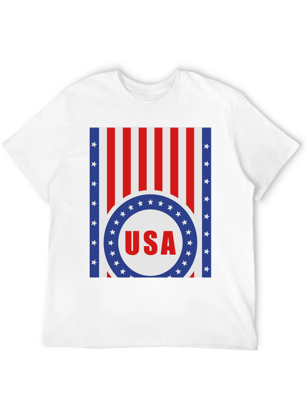 USA Flag Graphic Print T-Shirt