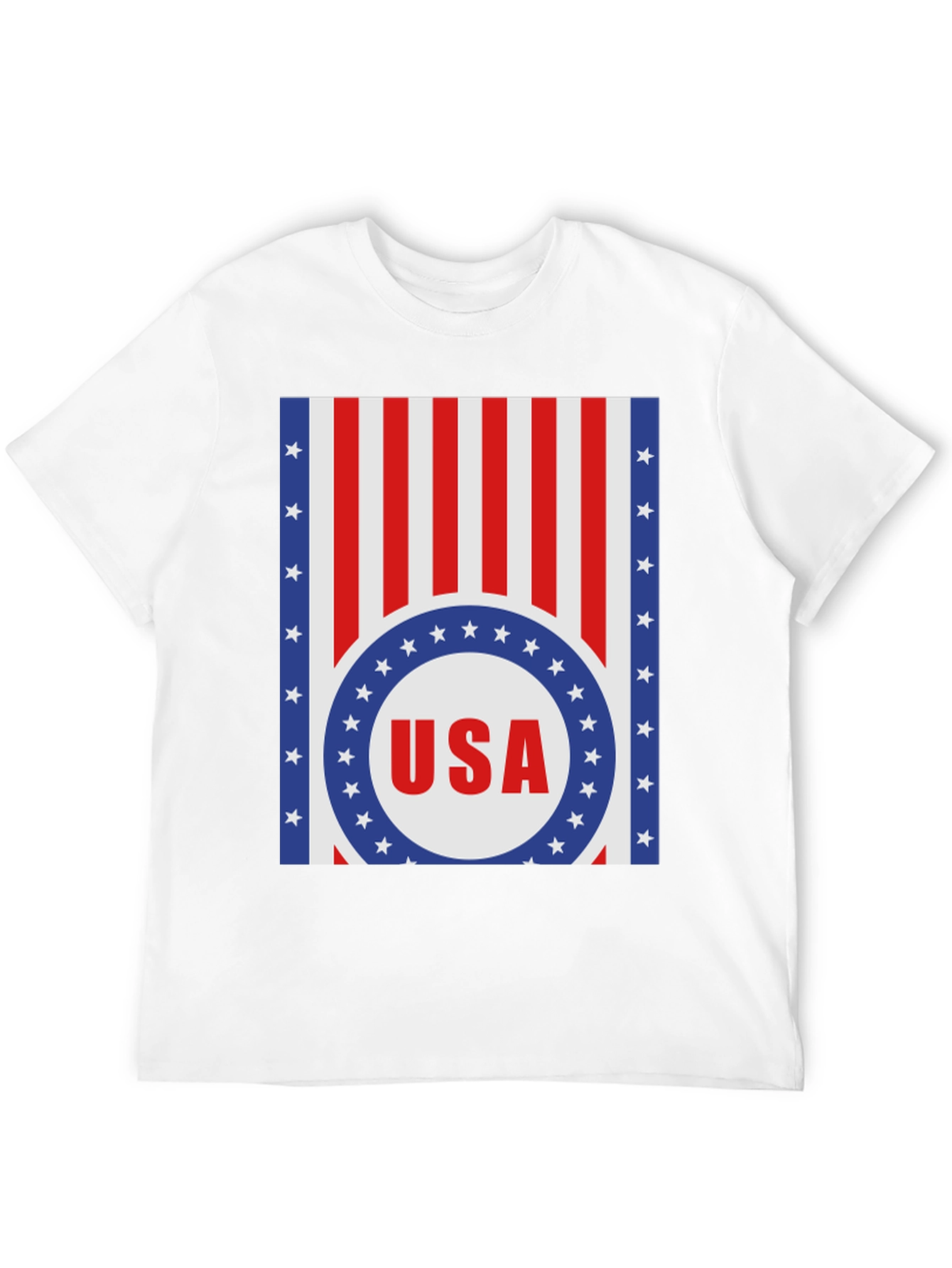 USA Flag Graphic Print T-Shirt
