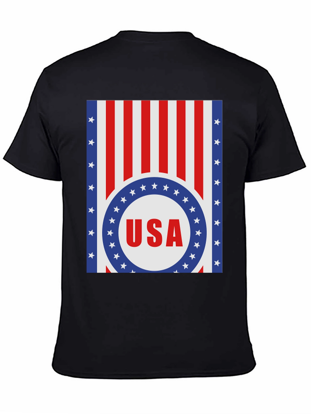 USA Flag Graphic Print T-Shirt