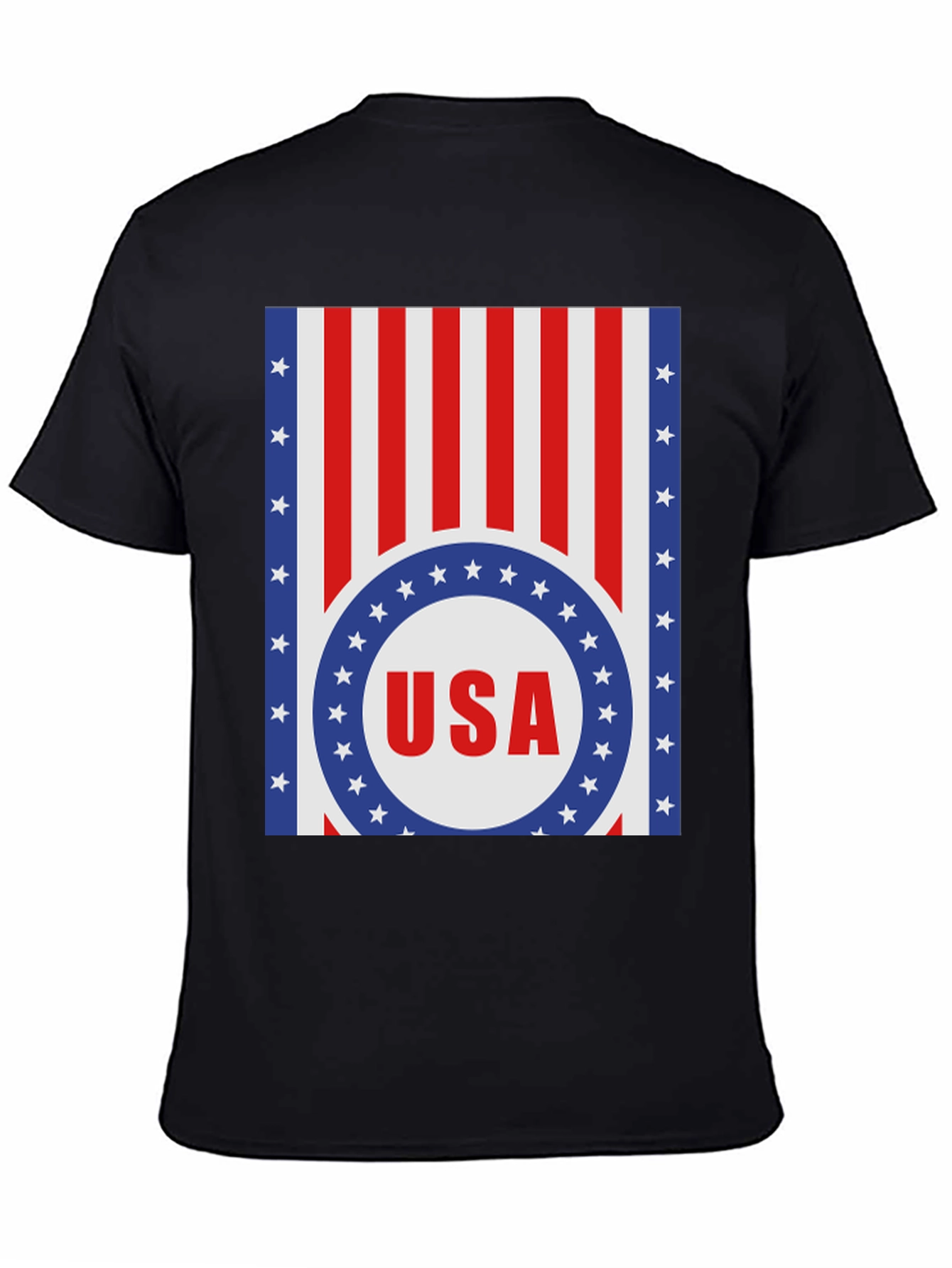 USA Flag Graphic Print T-Shirt