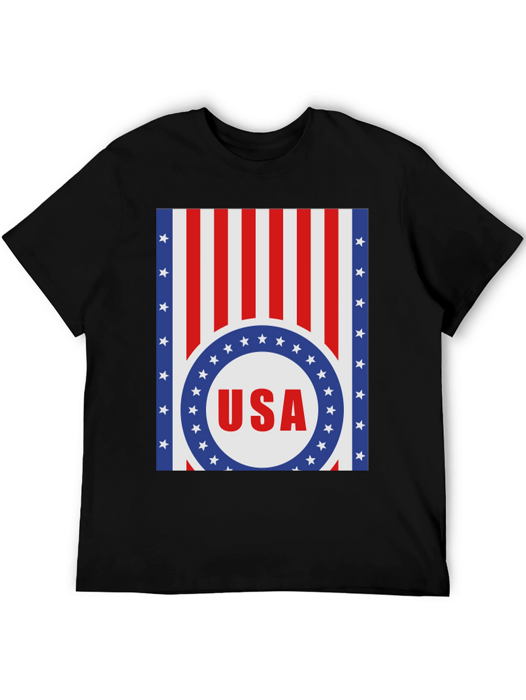USA Flag Graphic Print T-Shirt