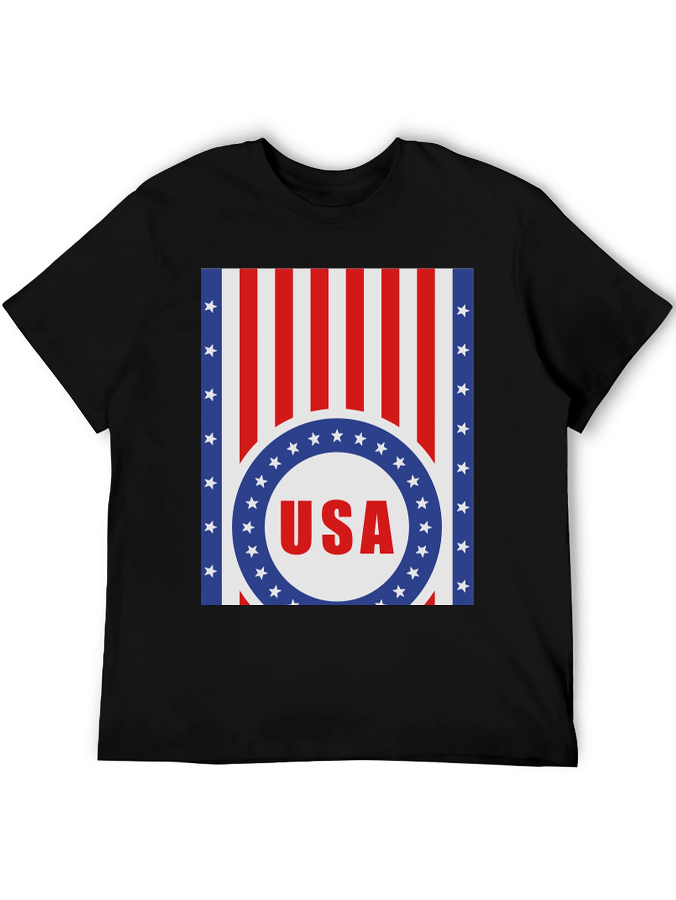 USA Flag Graphic Print T-Shirt