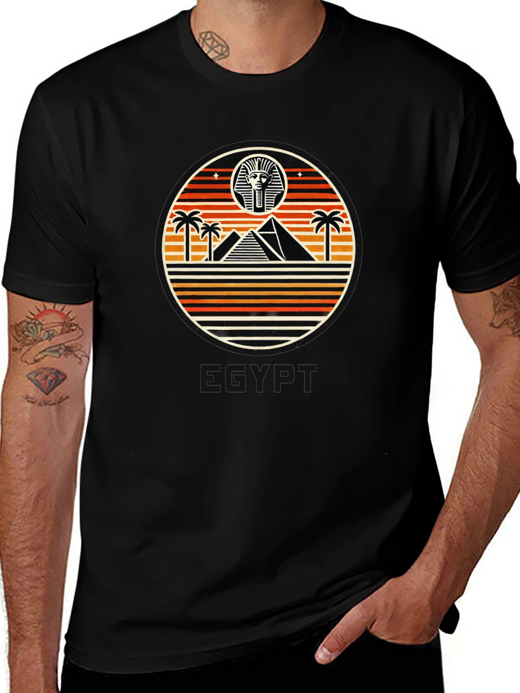 Retro Egyptian Pyramid T-Shirt