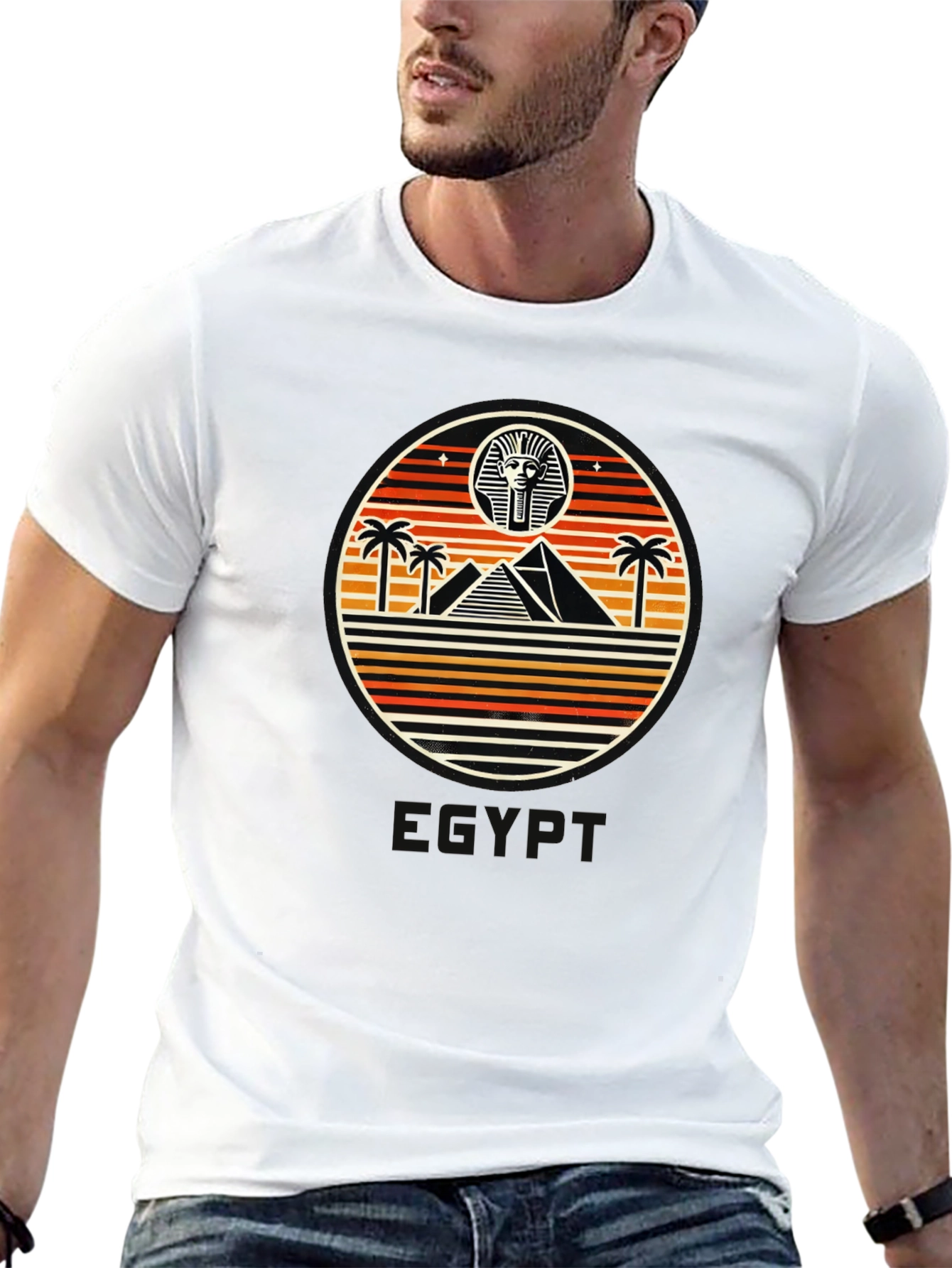 Retro Egyptian Pyramid T-Shirt