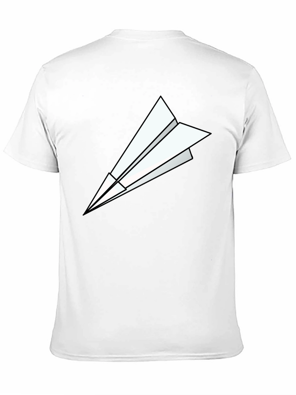 Paper Airplane Graphic Tee - Modern Black T-Shirt