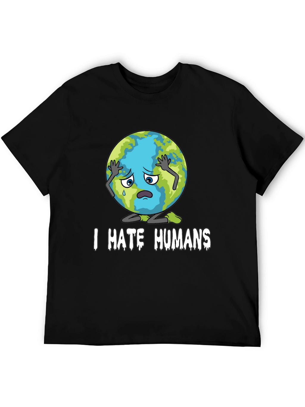 I Hate Humans T-Shirt - Earth Graphic Tee