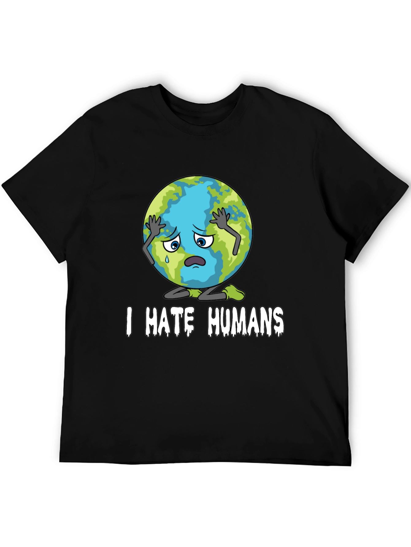 I Hate Humans T-Shirt - Earth Graphic Tee