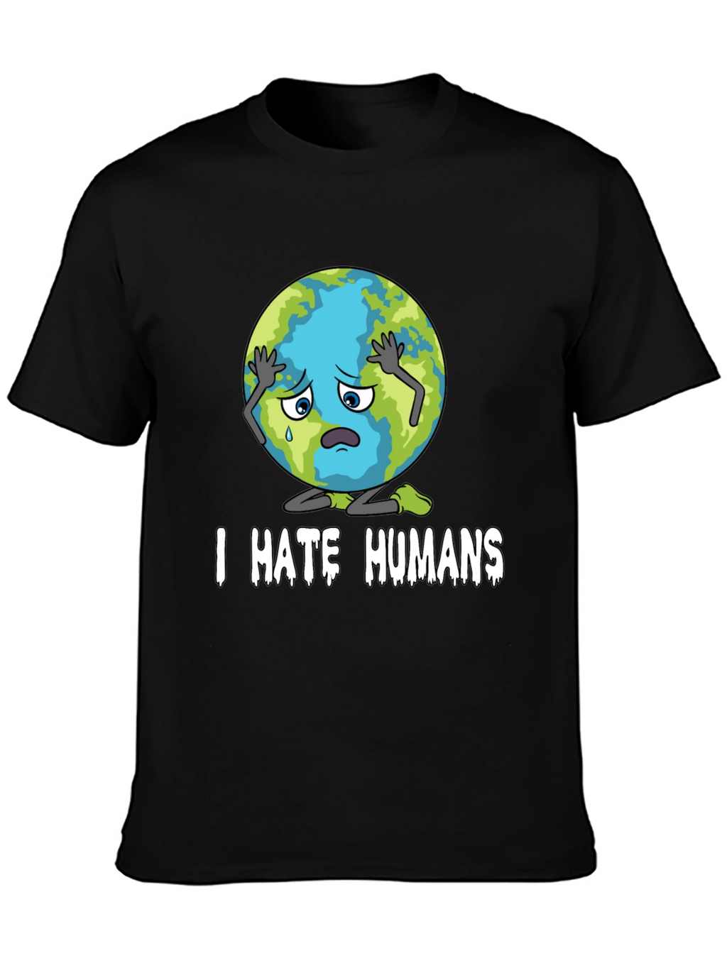 I Hate Humans T-Shirt - Earth Graphic Tee