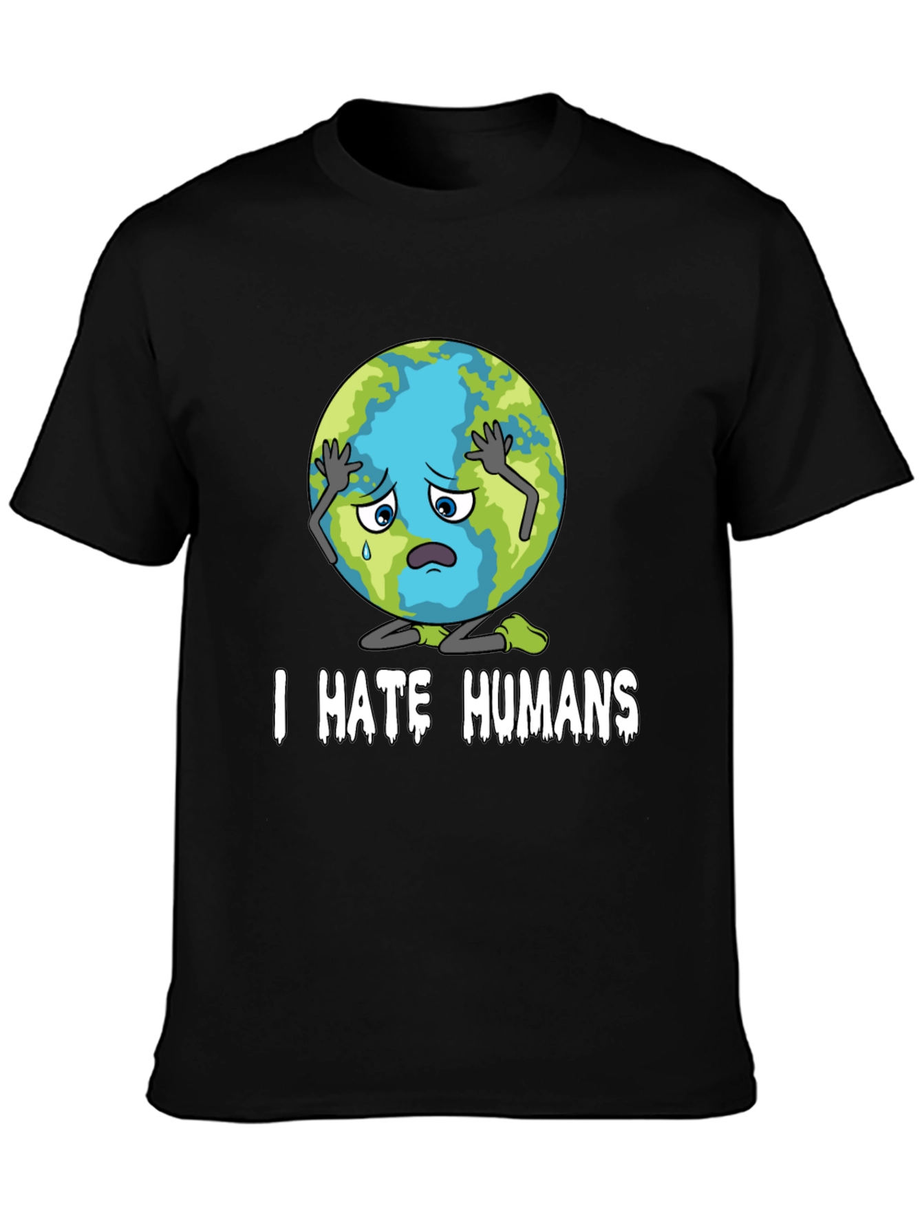 I Hate Humans T-Shirt - Earth Graphic Tee