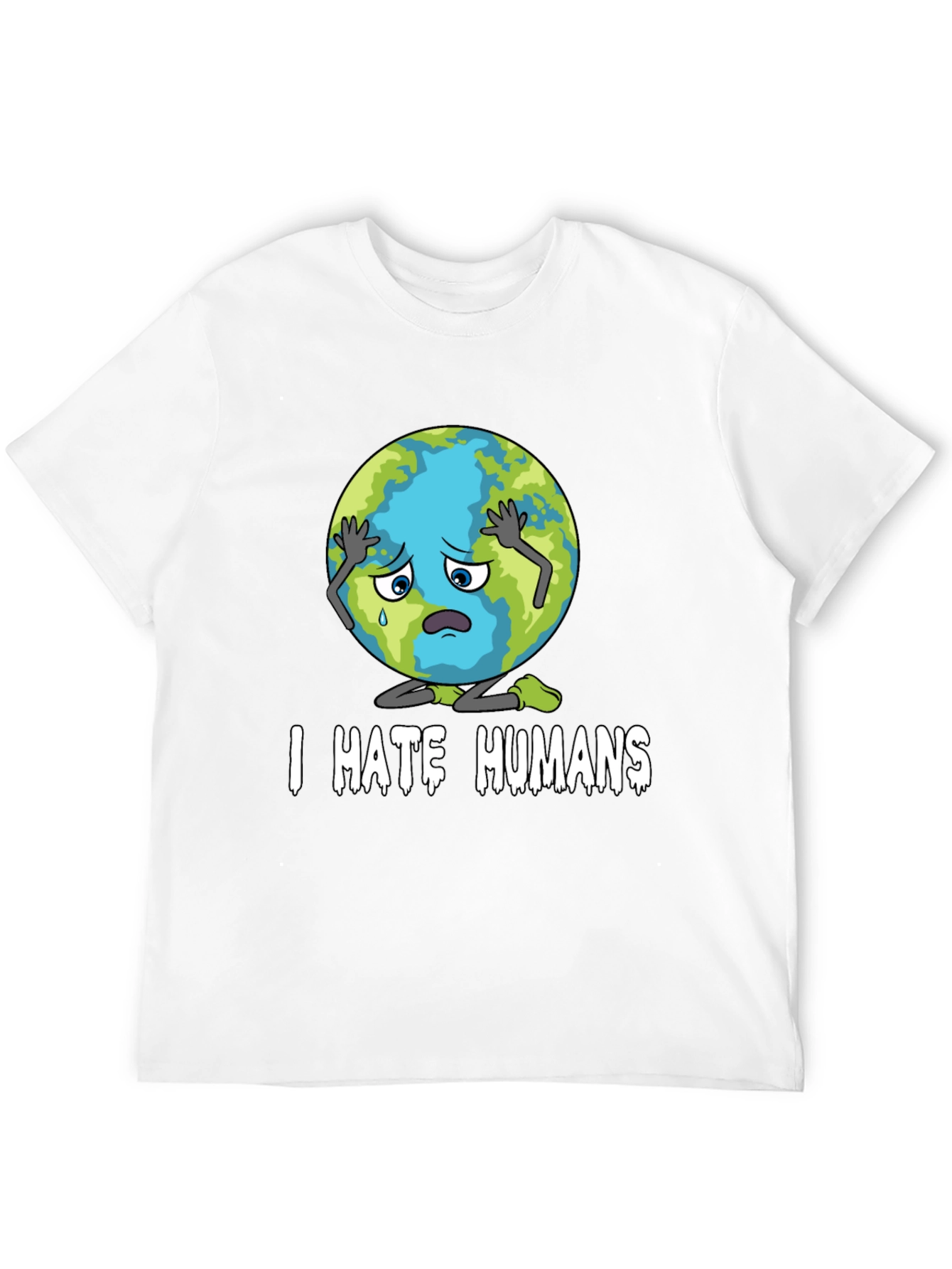 I Hate Humans T-Shirt - Earth Graphic Tee