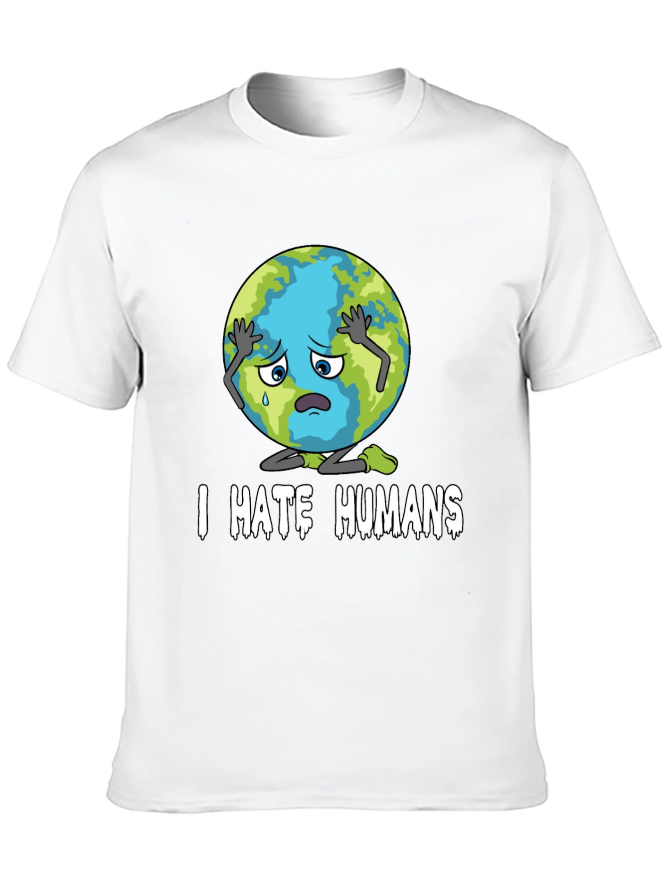 I Hate Humans T-Shirt - Earth Graphic Tee