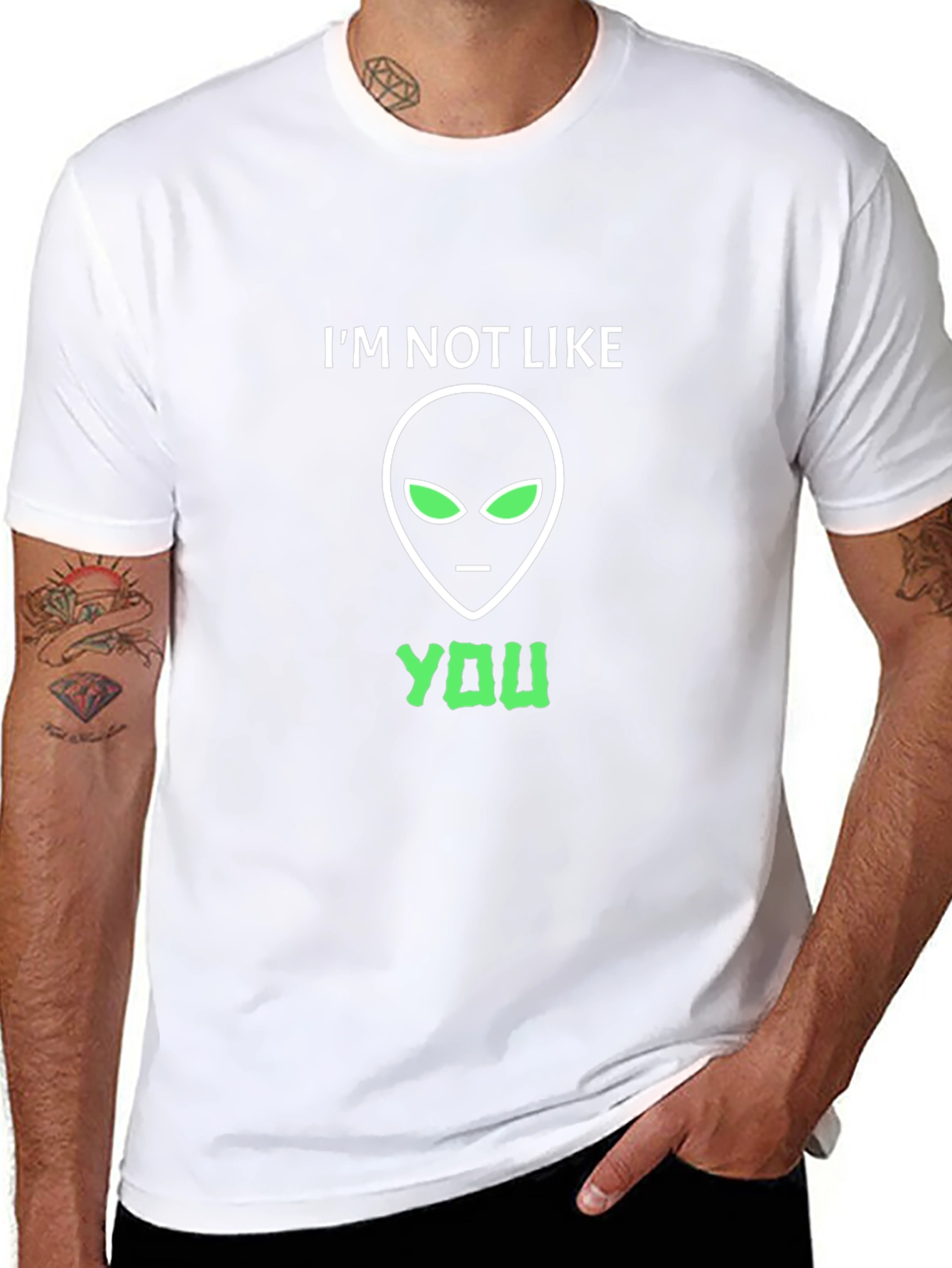 Im Not Like You Alien Graphic T-Shirt
