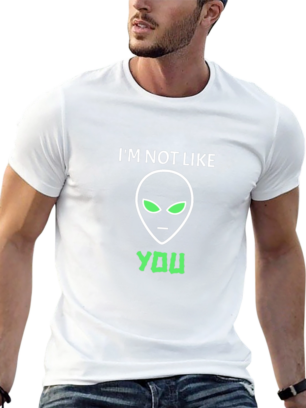 Im Not Like You Alien Graphic T-Shirt