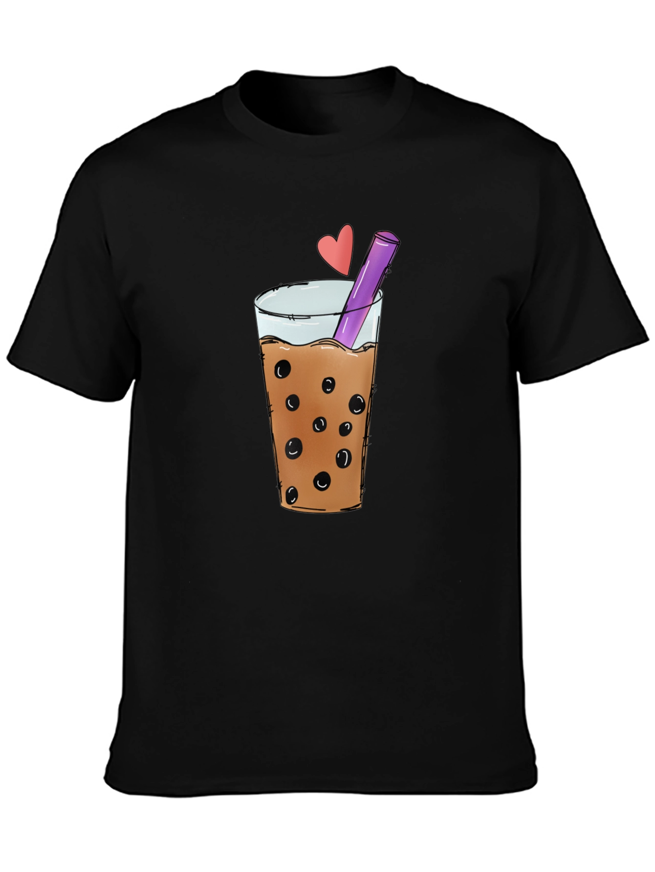Boba Tea Graphic Tee - Stylish Black T-Shirt
