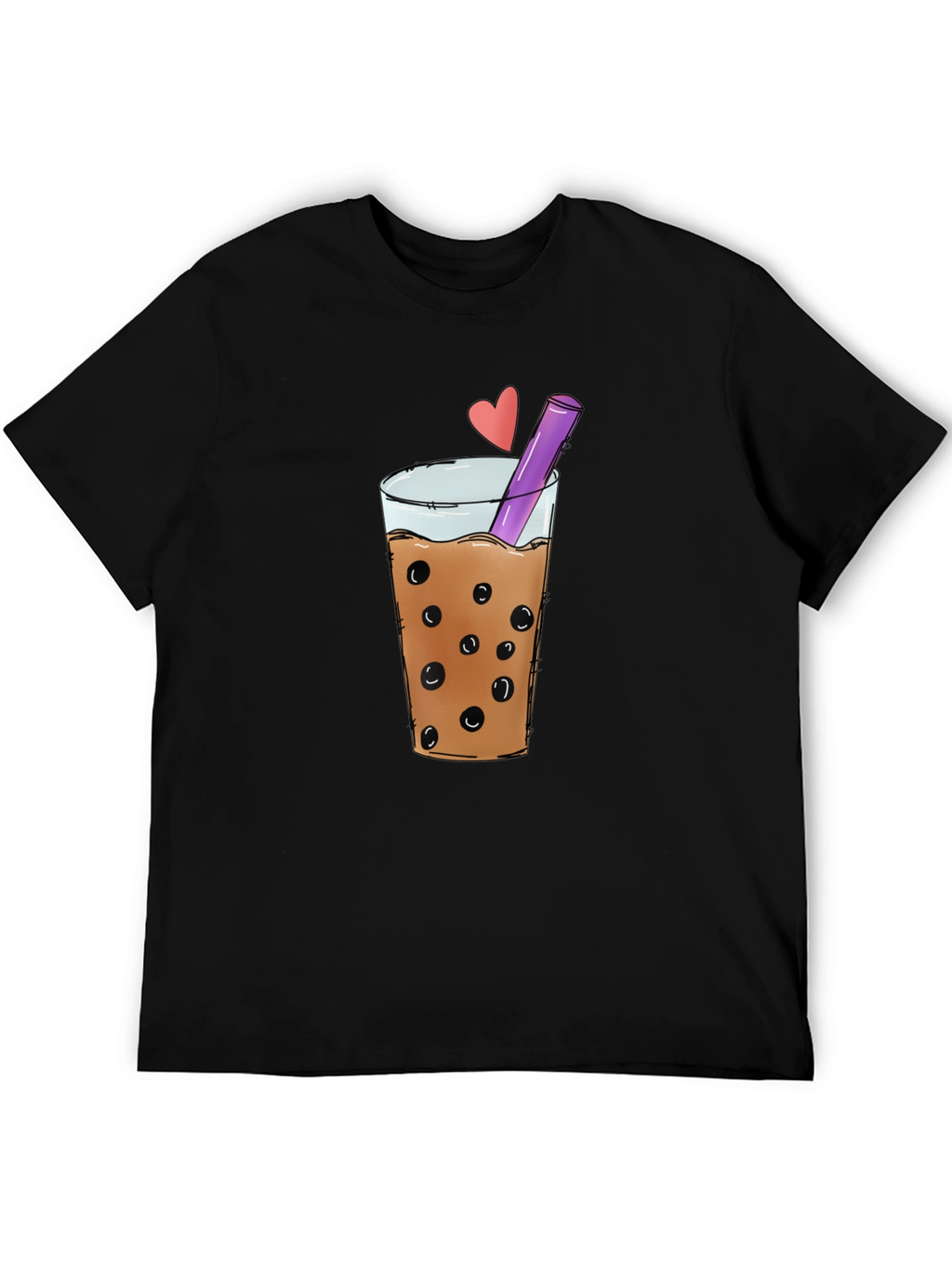 Boba Tea Graphic Tee - Stylish Black T-Shirt