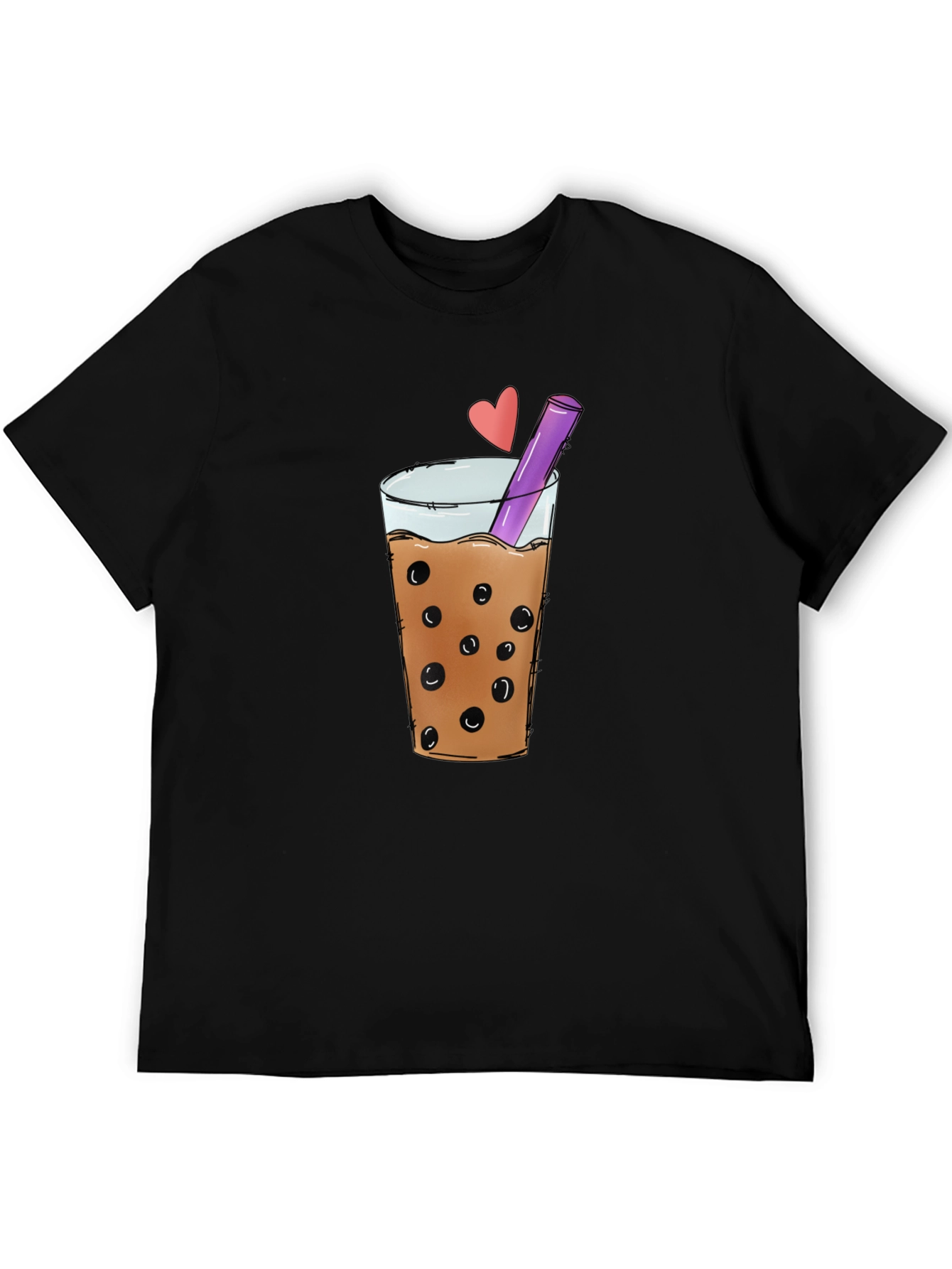 Boba Tea Graphic Tee - Stylish Black T-Shirt