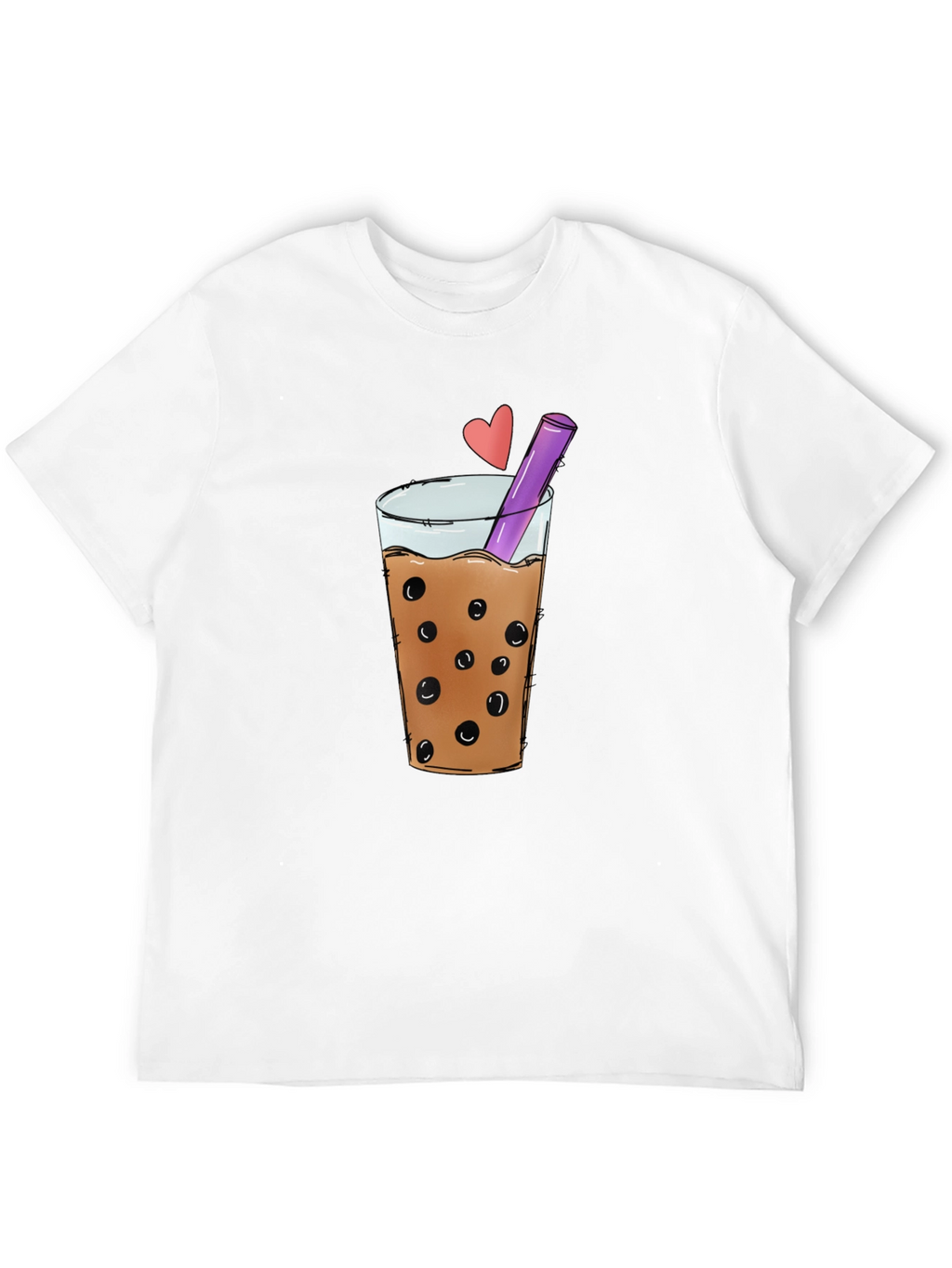 Boba Tea Graphic Tee - Stylish Black T-Shirt