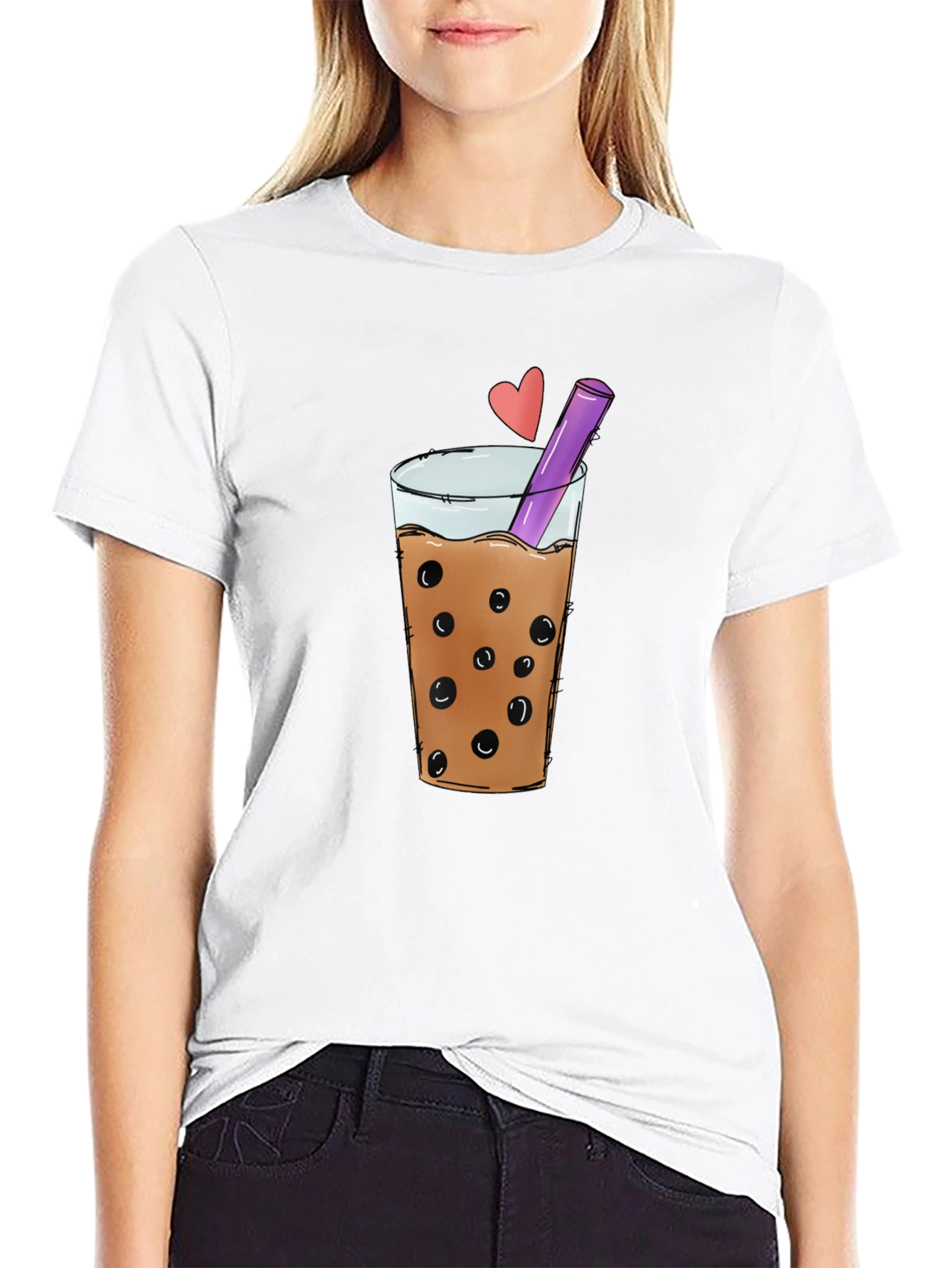 Boba Tea Graphic Tee - Stylish Black T-Shirt