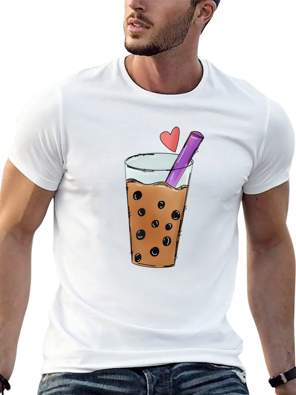 Boba Tea Graphic Tee - Stylish Black T-Shirt