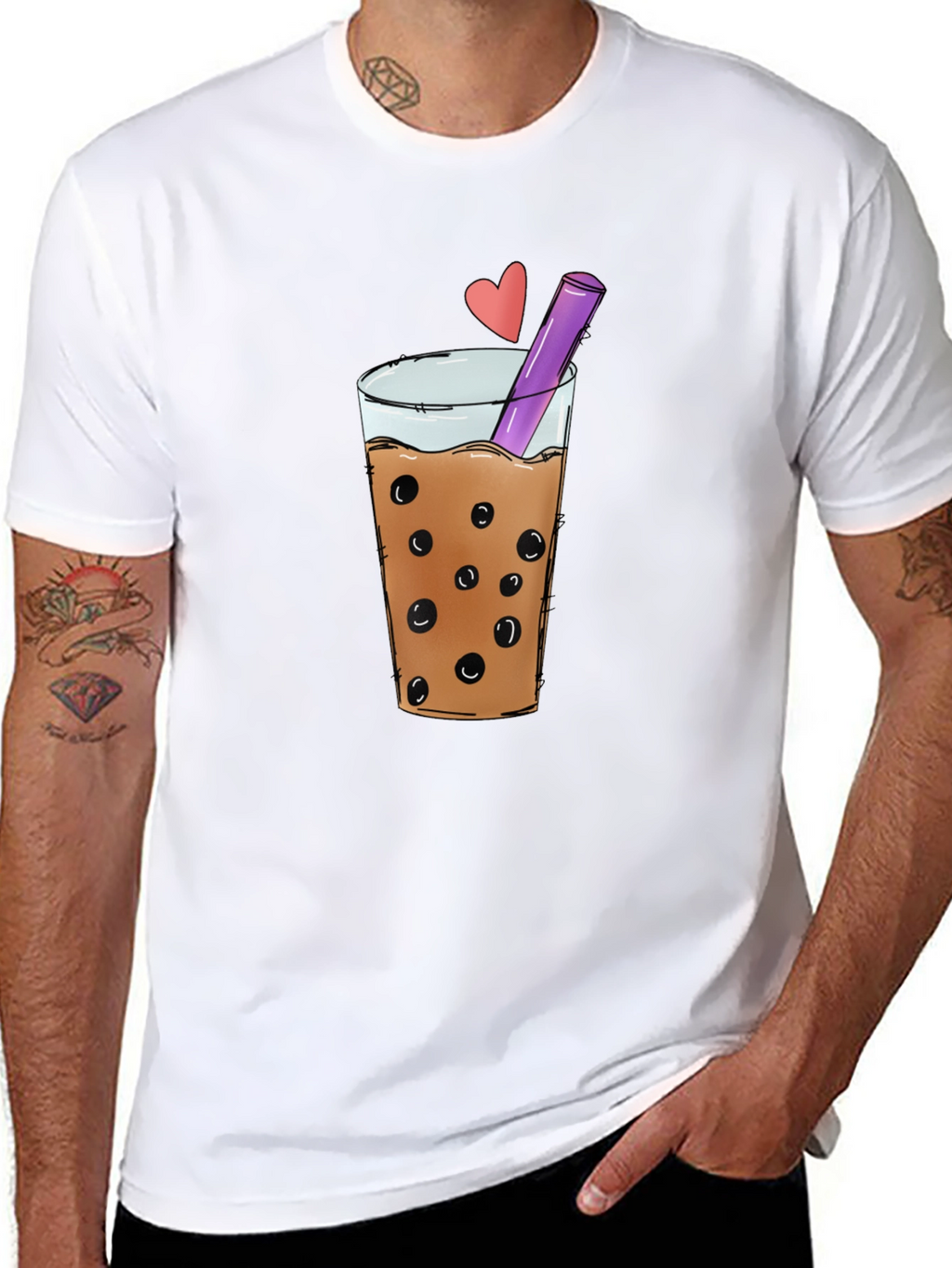 Boba Tea Graphic Tee - Stylish Black T-Shirt