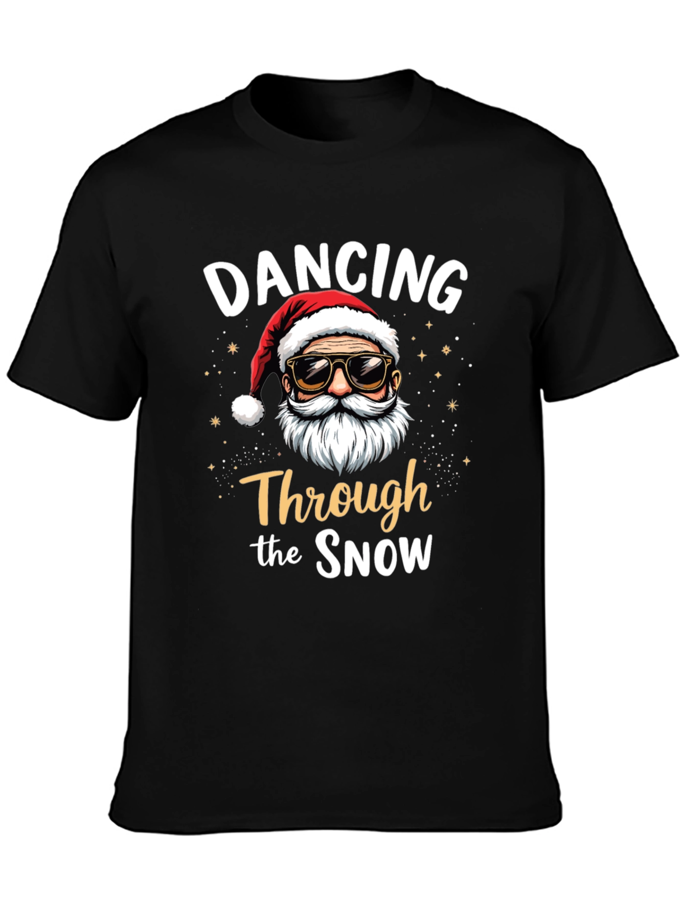 Dancing Through the Snow Santa Graphic Tee