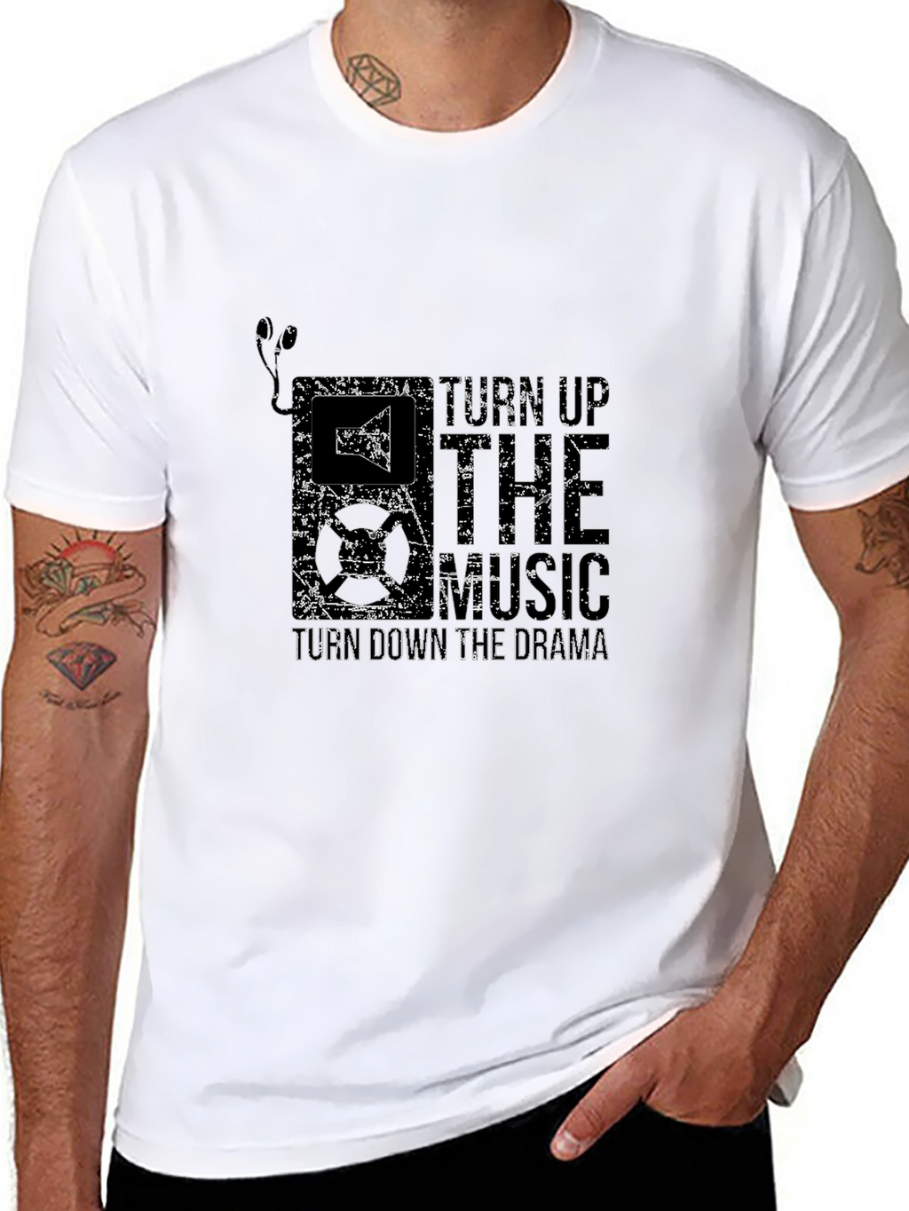 Turn Up The Music Graphic Tee