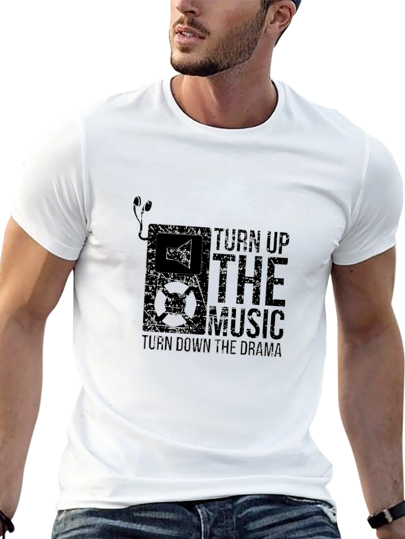 Turn Up The Music Graphic Tee